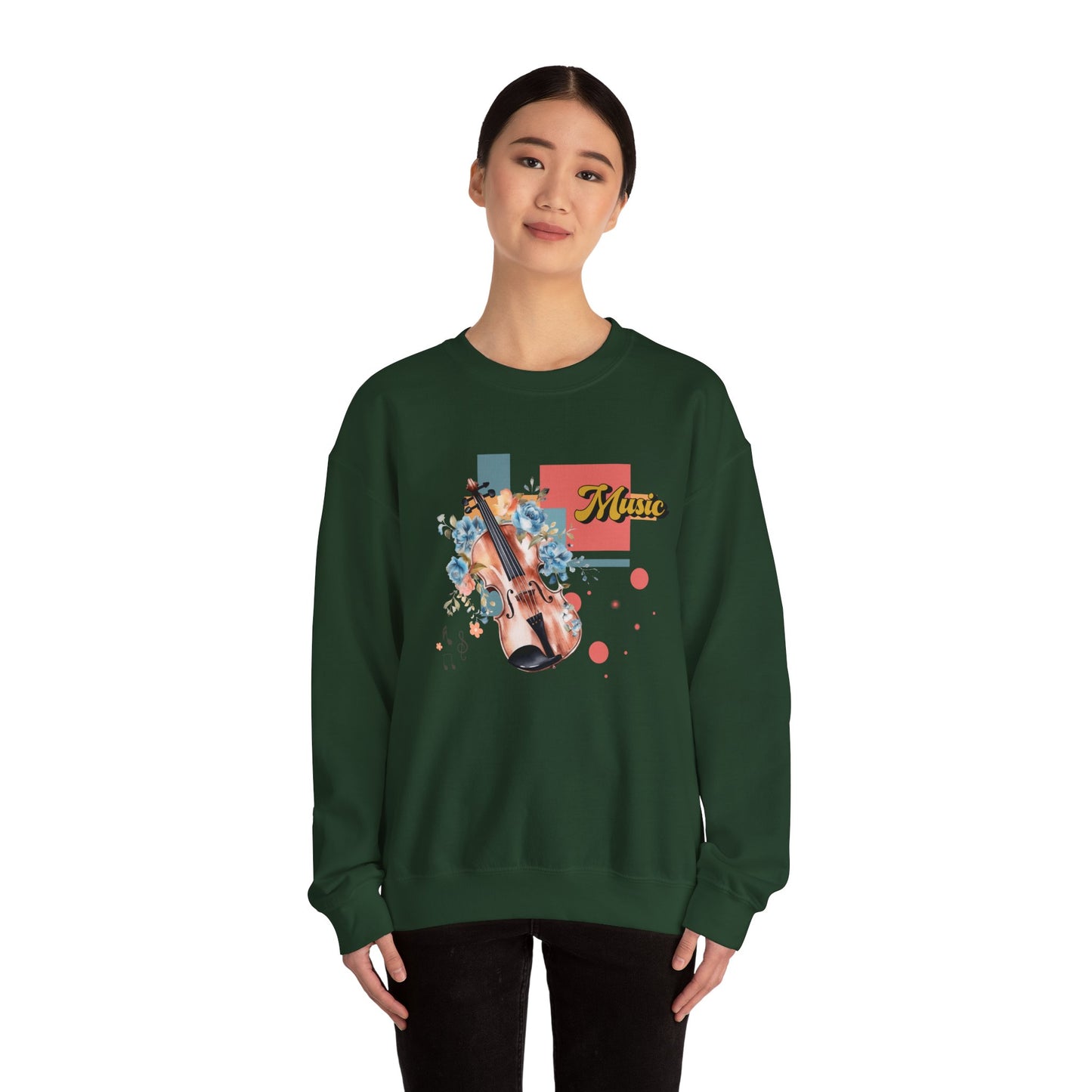 Musical Vibes Crewneck Sweatshirt | Gift for Music Lovers, Cozy and Stylish, Perfect for Concerts, Casual Wear, All Seasons