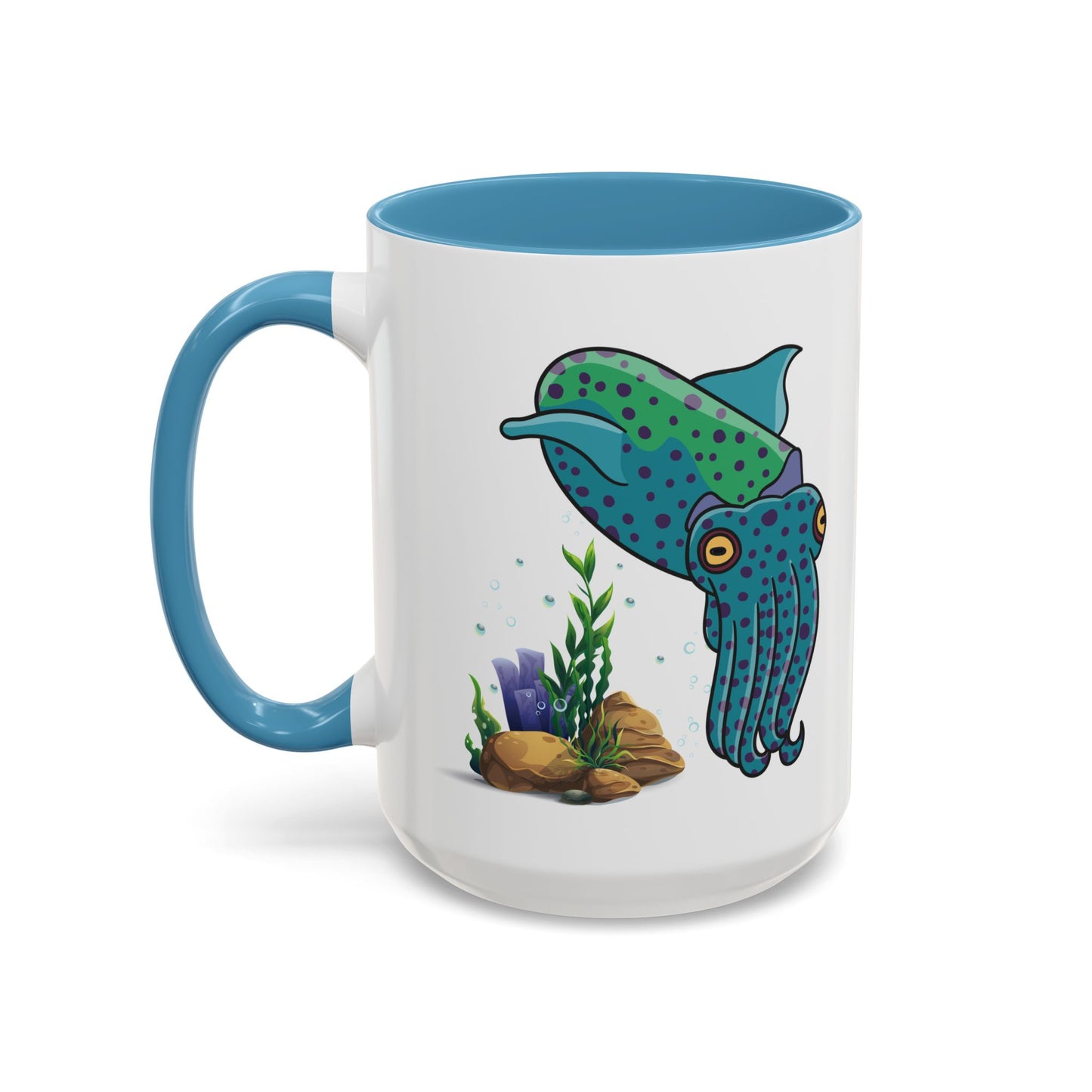 Cute with marine habitat coral and bubbles Coffee Mug