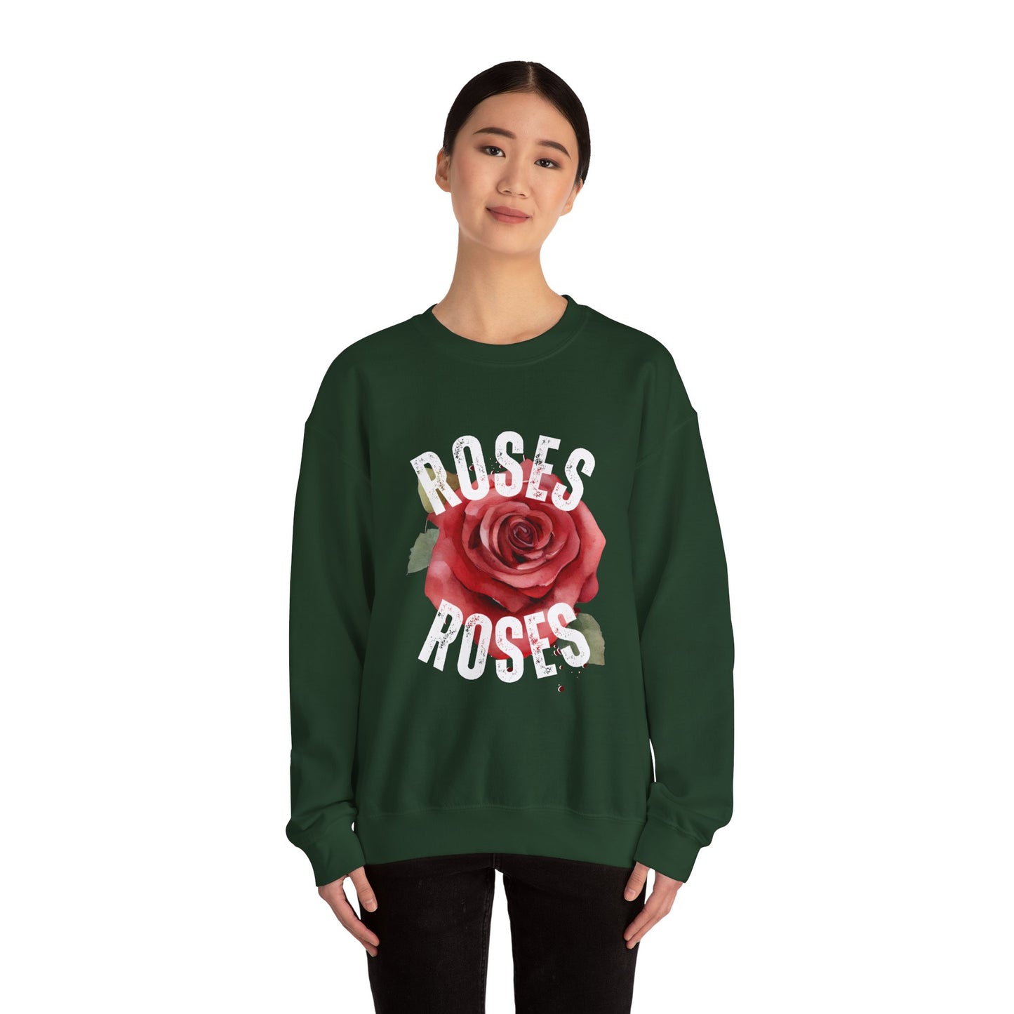 Roses Unisex Sweatshirt - Cozy Fashion, Floral Gift, Casual Style, Valentine's Day, Everyday Wear
