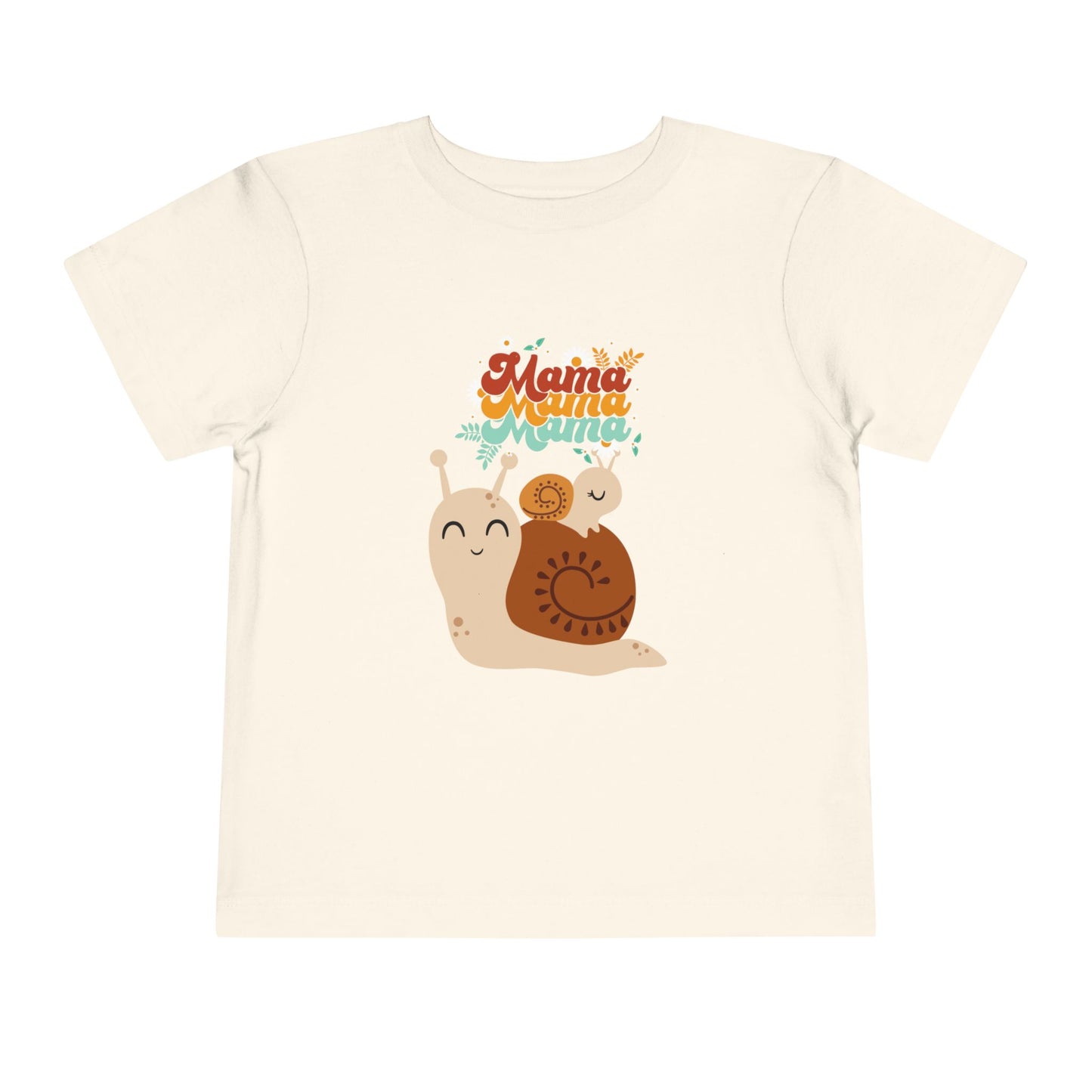 Cute Snail Mama Toddler Short Sleeve Tee, Kids Gift, Toddler Clothing, Birthday Gift, Playful T-Shirt, Baby Shower Gift