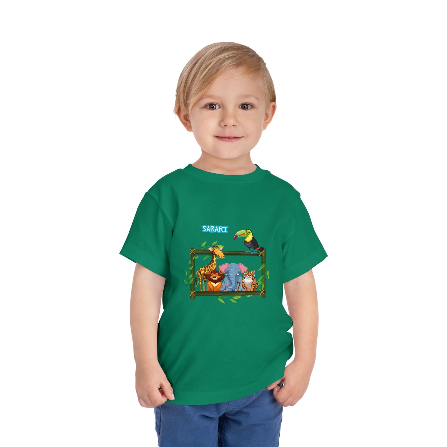 Safari Animal Toddler T-Shirt, Cute Animal Tee, Kids Safari Shirt, Birthday Gift for Kids, Summer Outfit, Playtime Apparel
