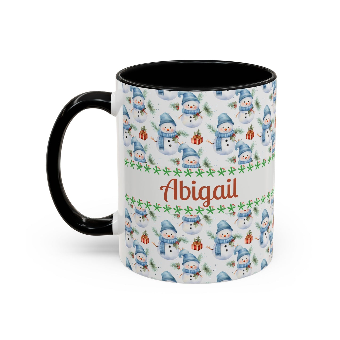 Festive Snowman Coffee Mug, Personalized Holiday Mug, Winter Decor, Gift for Her, Cute Coffee Cup