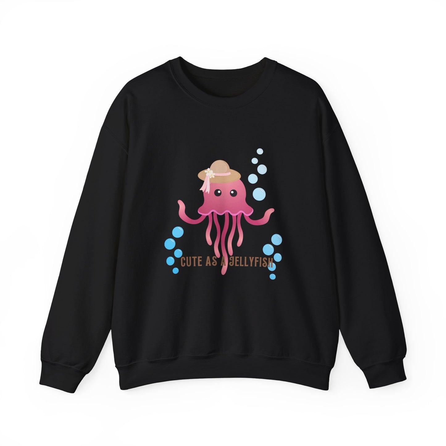 Cute Jellyfish Sweatshirt for Cozy Vibes, Unisex Crewneck, Gift for Ocean Lovers, Fun Casual Wear, Beach Day Outfit, Comfortable Style