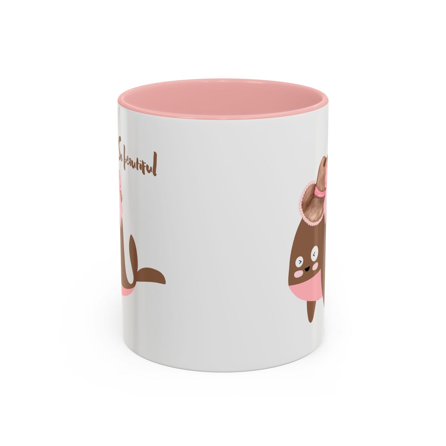 Whale wearing a cowboy hat with a pink bow Coffee Mug
