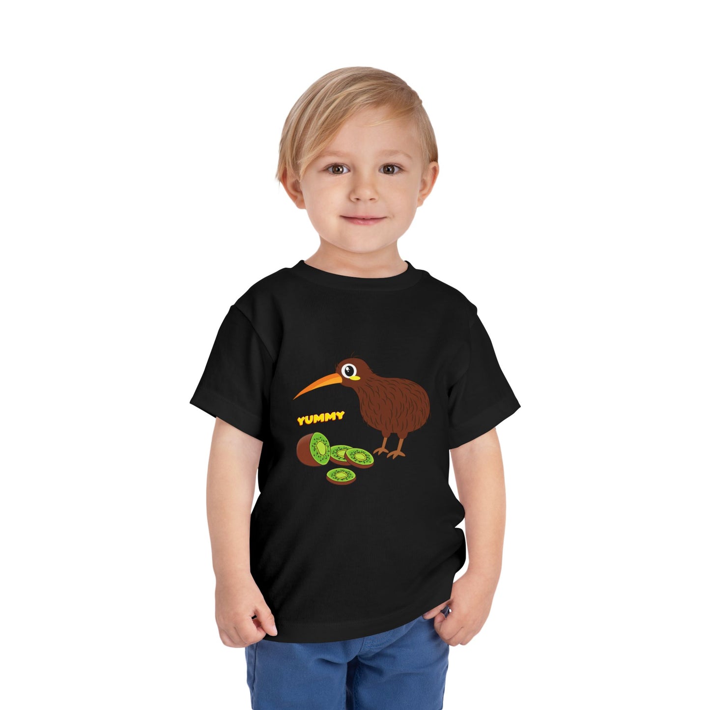 Adorable Kiwi Bird Toddler Tee, Cute Kids Shirt, Fun Toddler Gift, Playful Short Sleeve Tee, Baby Shower Present, Summer Outfit