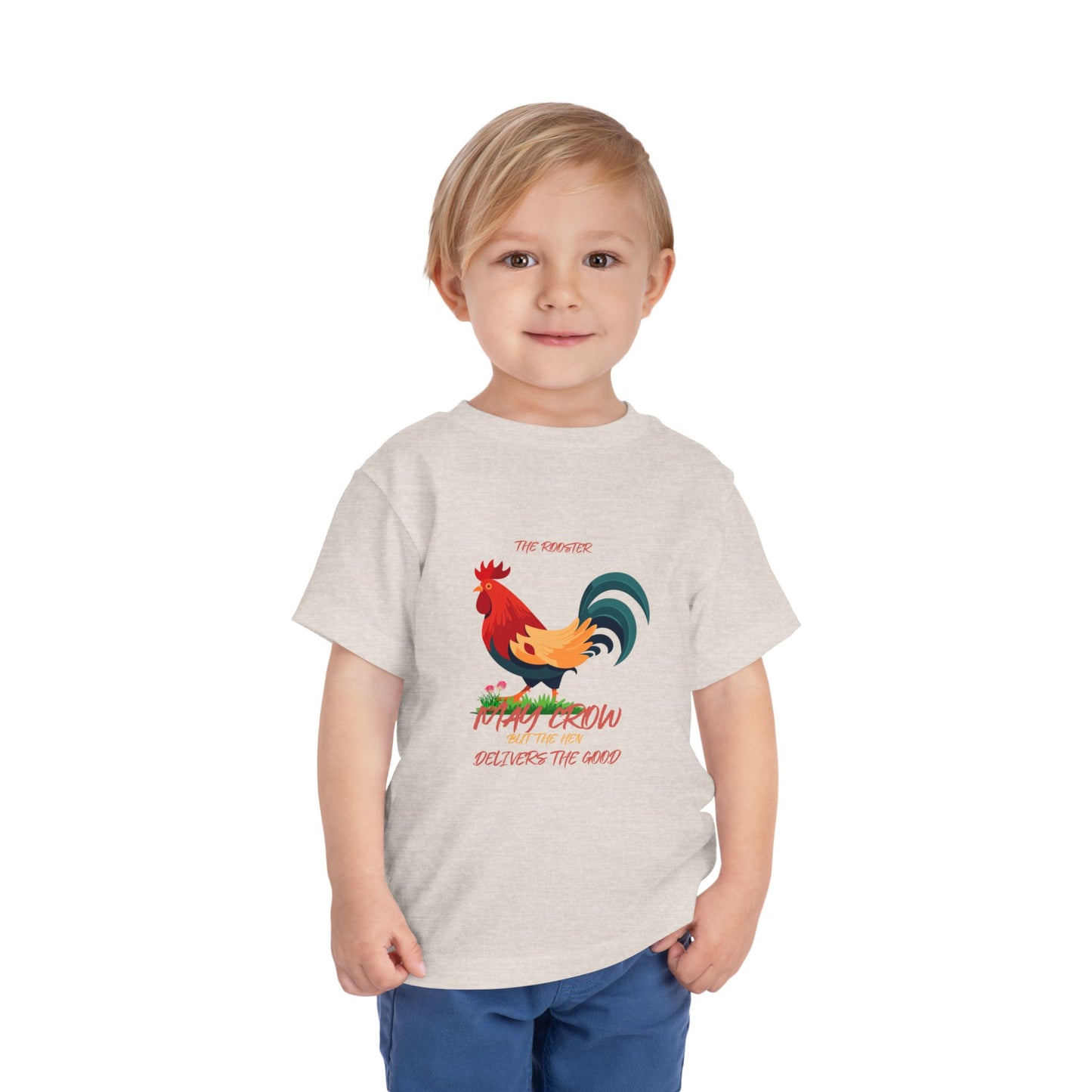 Colorful Rooster Toddler Tee - Perfect for Farm Lovers, Playdates, Birthday Gifts, Cute Casual Wear, Summer Outfits