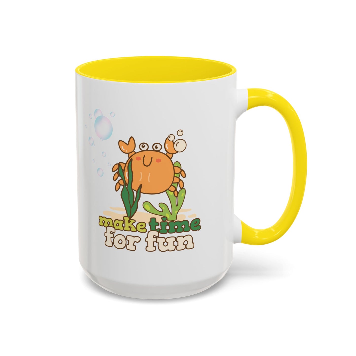 Cartoon crab lllusstration promoting joy and playfulness Coffee Mug