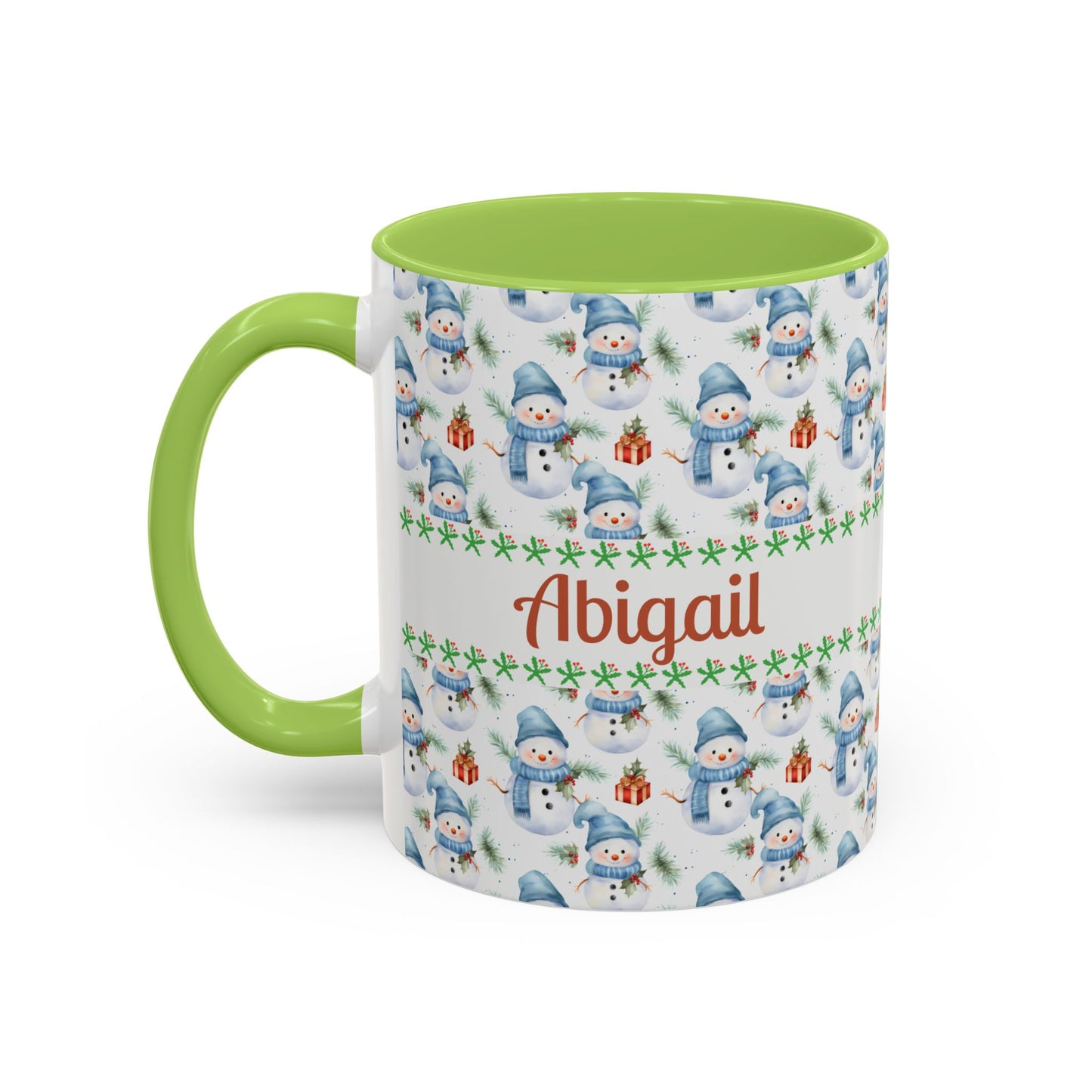 Festive Snowman Coffee Mug, Personalized Holiday Mug, Winter Decor, Gift for Her, Cute Coffee Cup