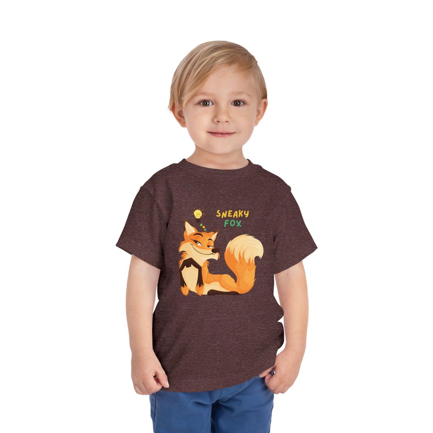 Sneaky Fox Toddler Tee, Cute Toddler Shirt, Animal Lover Gift, Kids Birthday Outfit, Nursery Decor