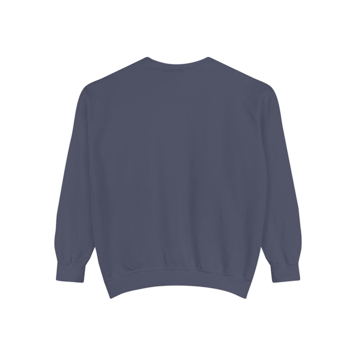 Blue shrimp with dark blue claws and bubbles Unisex Garment-Dyed Sweatshirt