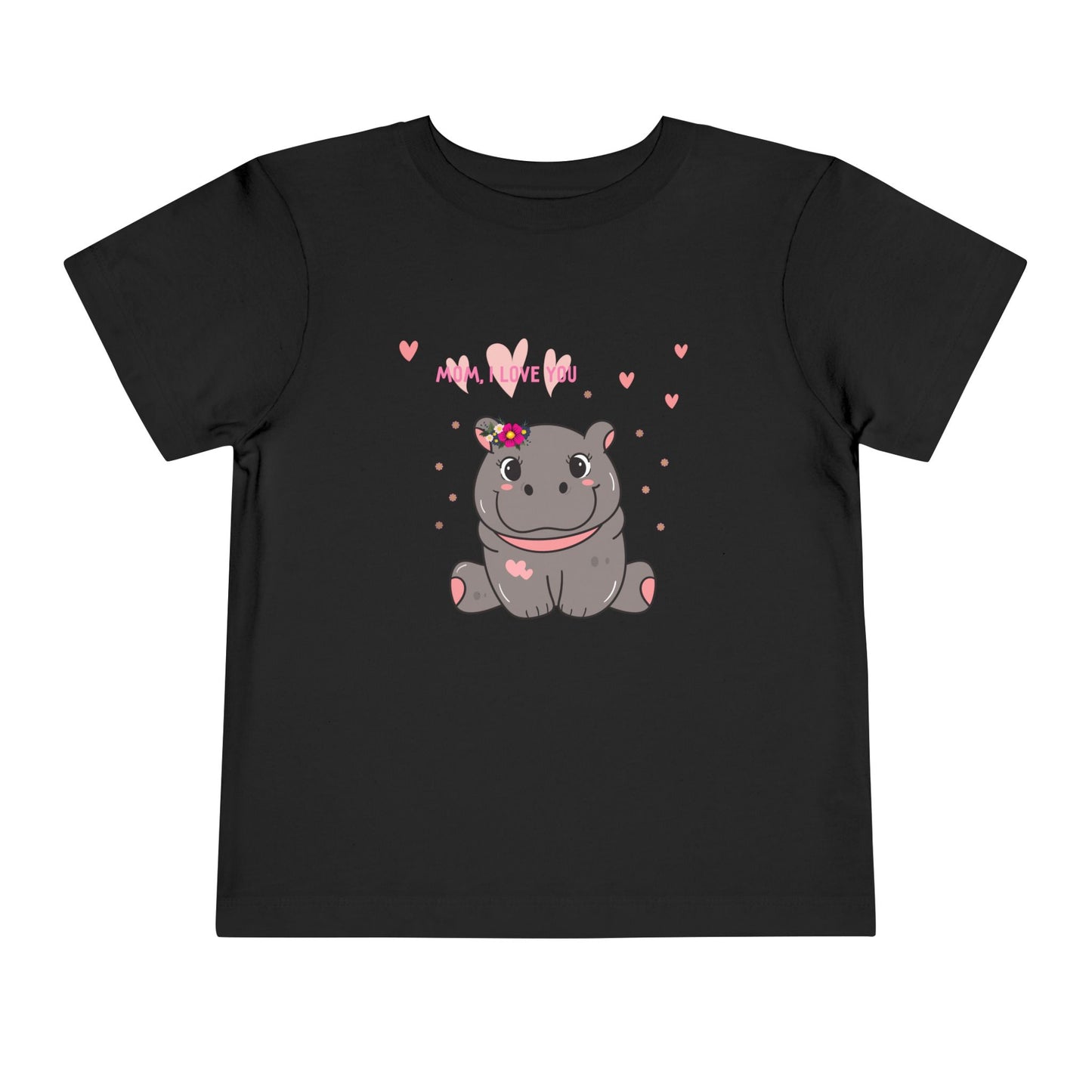 Cute Hippo Toddler Tee, Adorable Animal Shirt, Baby Shower Gift, Kids Birthday Outfit, Playful Summer Wear