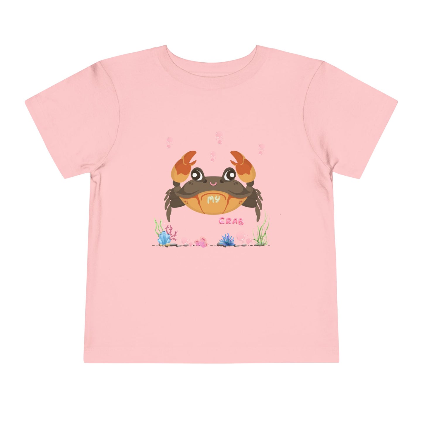 Cute Crab Toddler Tee, Beach Outfit, Summer Fun Shirt, Kids Gift, Children's Clothing, Playful Summer Vibes, Ocean Theme