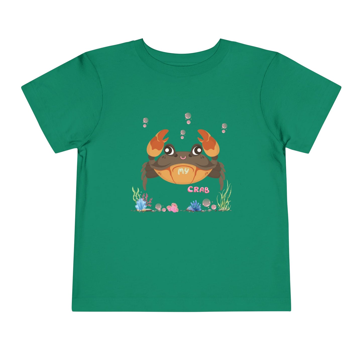 Cute Crab Toddler Tee, Beach Outfit, Summer Fun Shirt, Kids Gift, Children's Clothing, Playful Summer Vibes, Ocean Theme