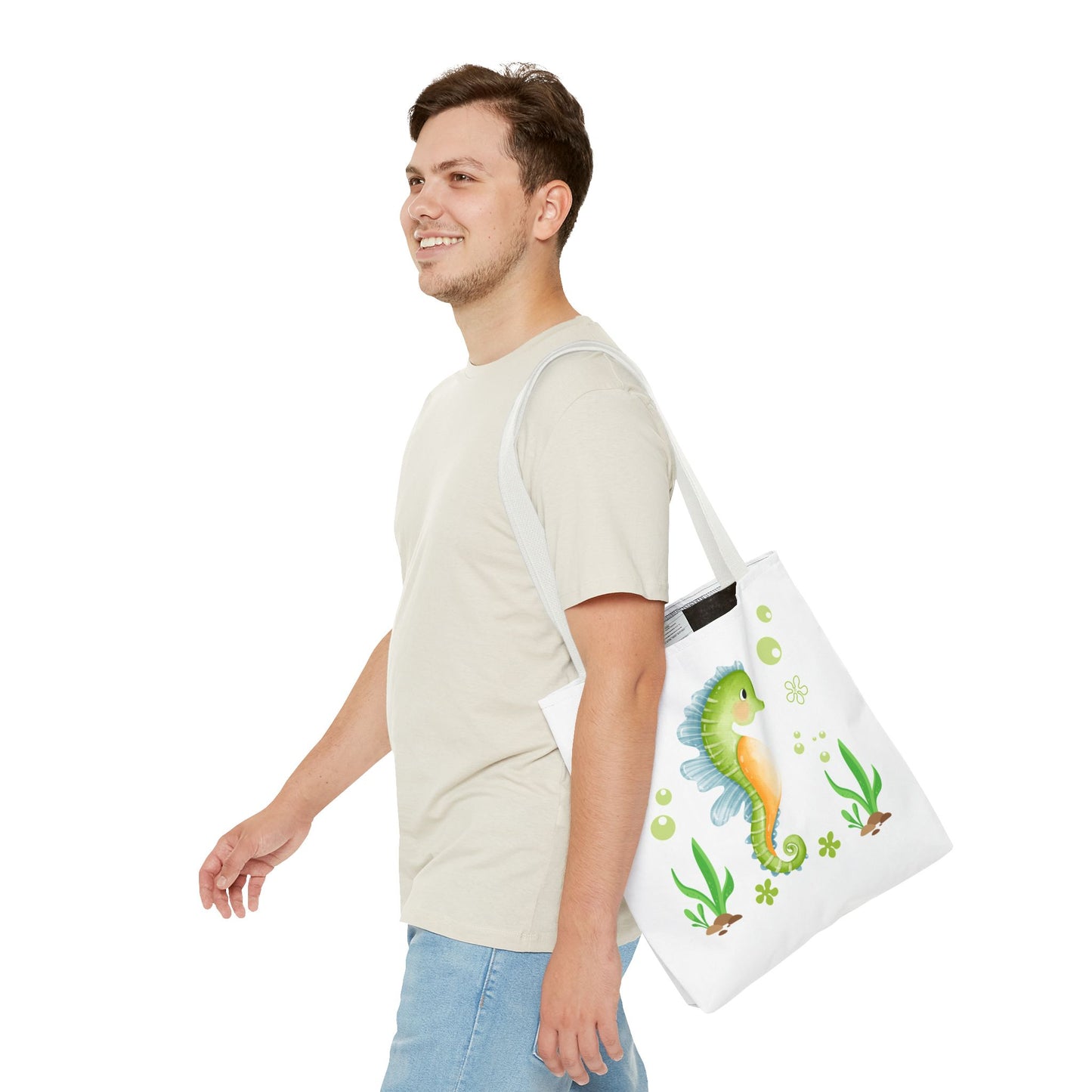 Seahorse with a focus on the natural world Tote Bag