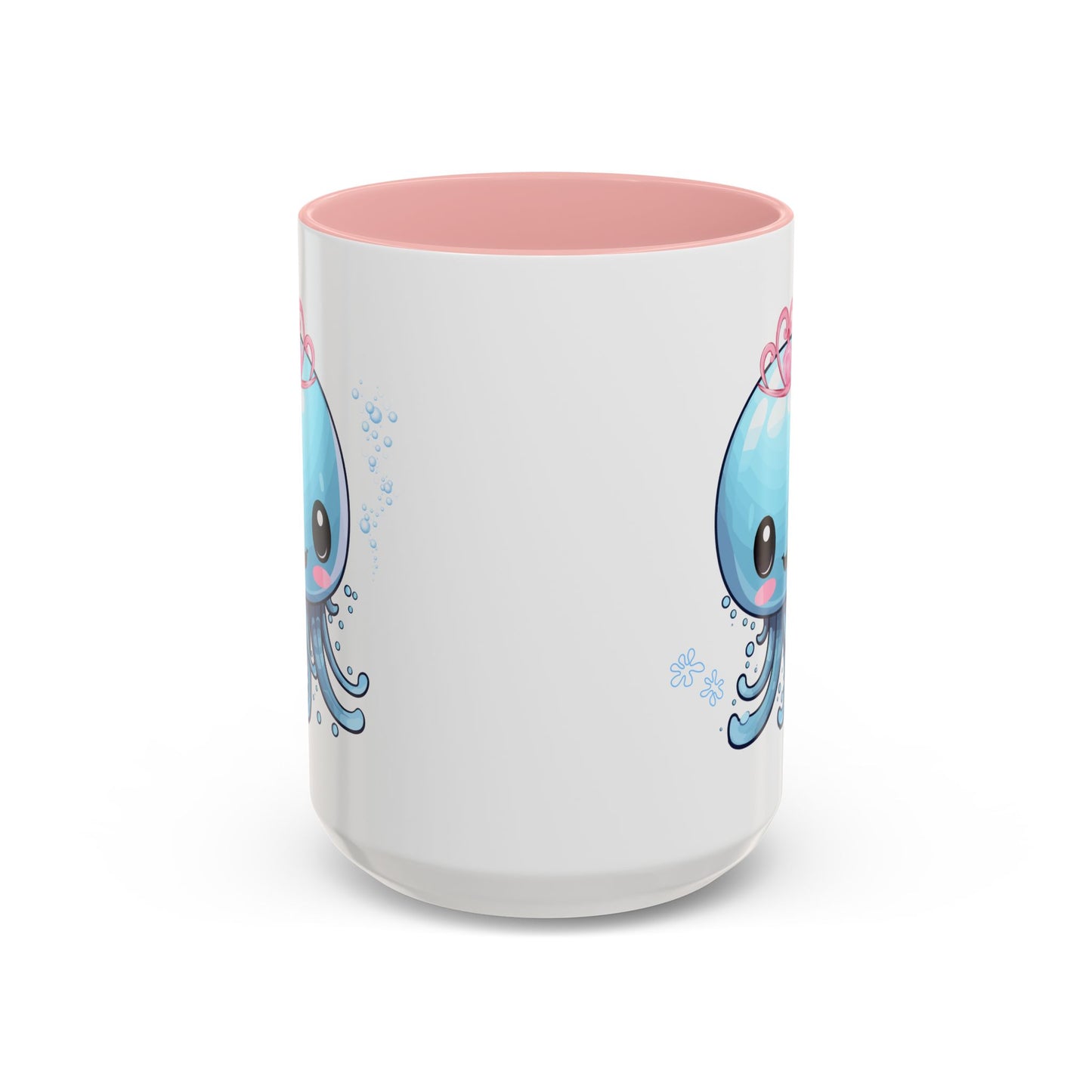 Blue jellyfish with a pink tiara Coffee Mug