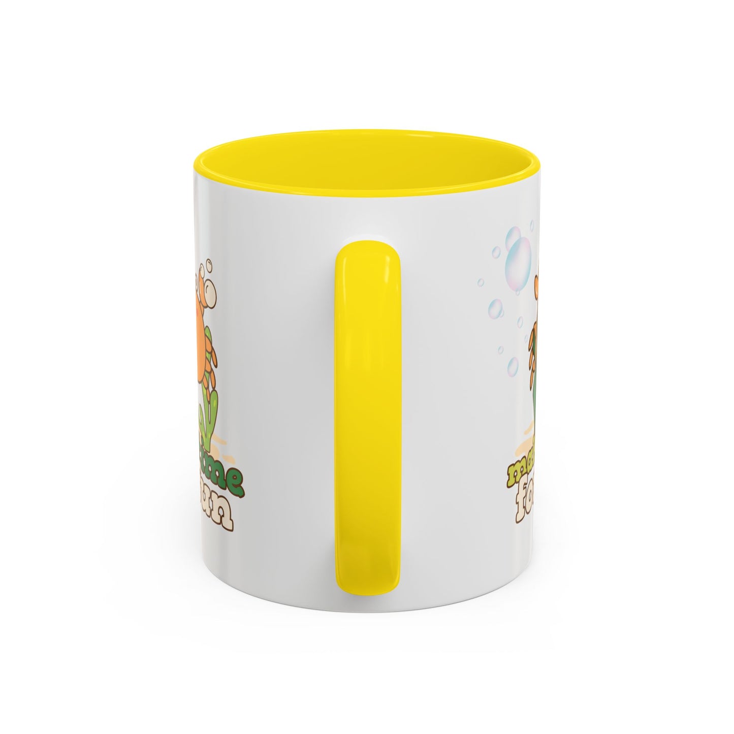 Cartoon crab lllusstration promoting joy and playfulness Coffee Mug