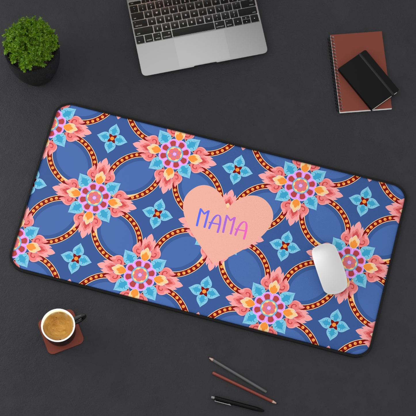 Floral Mama Desk Mat - Stylish and Functional Office Accessory