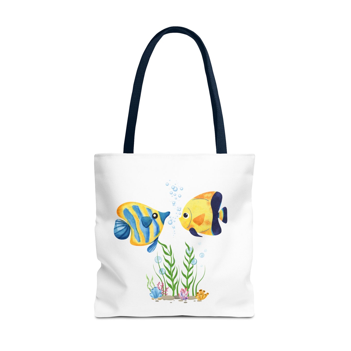 Two fish greet in underwater Tote Bag