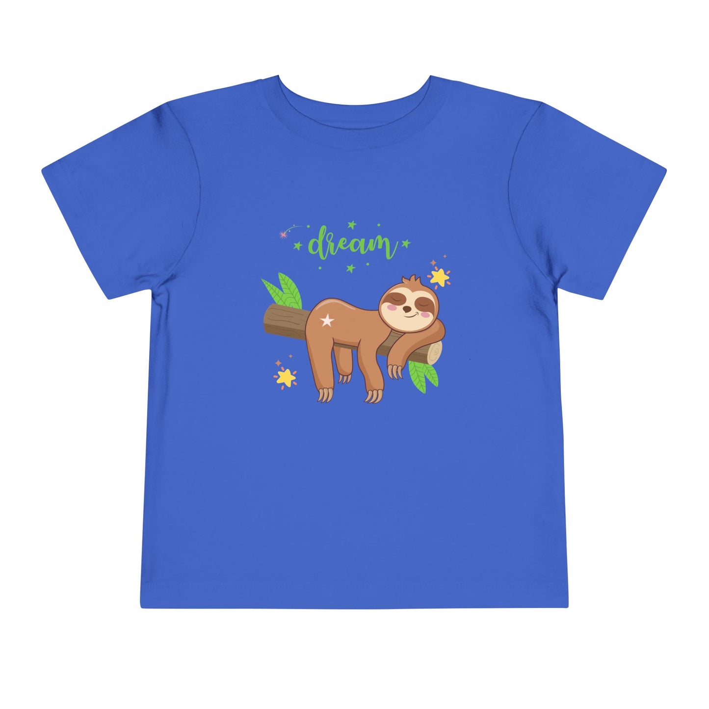 Sloth Dreaming Toddler Tee, Cute Kids' Shirt, Animal Lover Gift, Birthday, Playtime, Sleepy Sloth Tee, Toddler Apparel