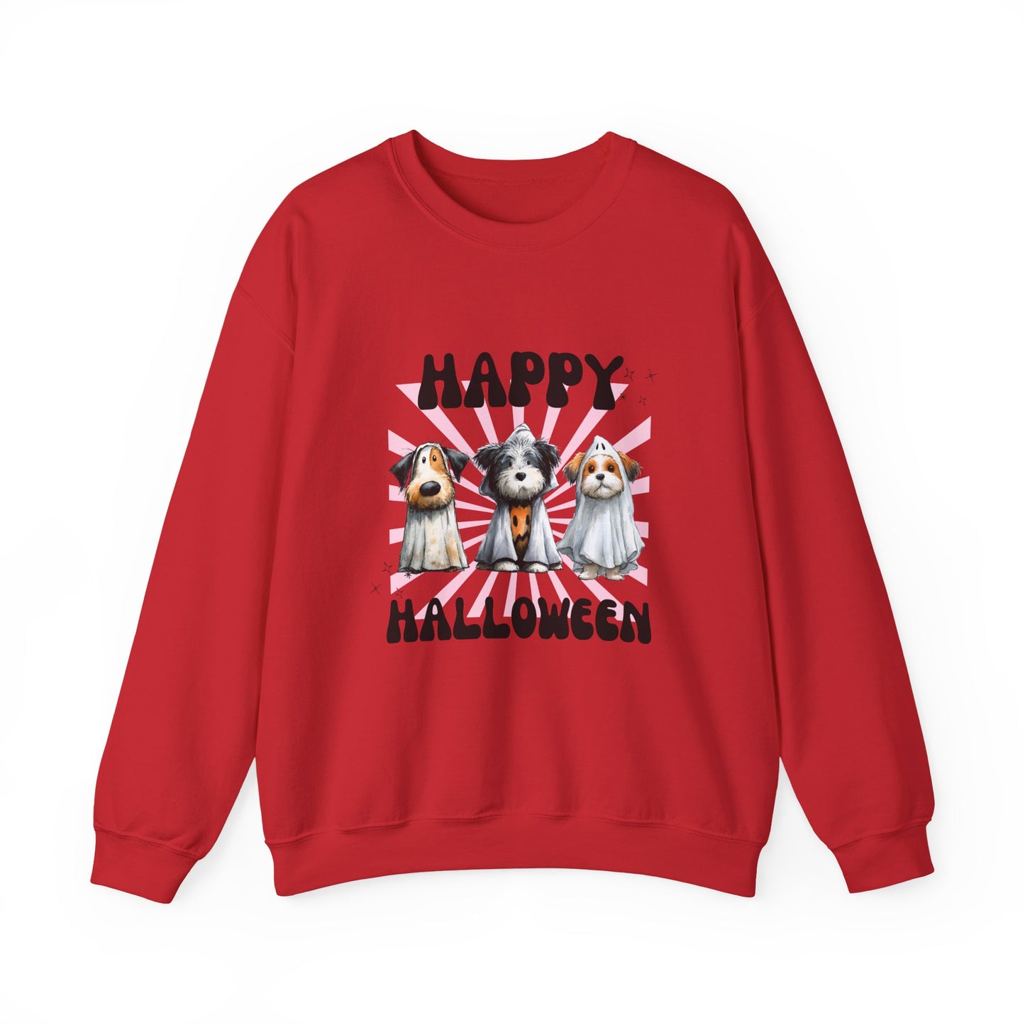 Halloween Dog Crewneck Sweatshirt, Cozy Pet Lover Gift, Unisex Halloween Apparel, Funny Dog Sweatshirt, Fall Fashion
