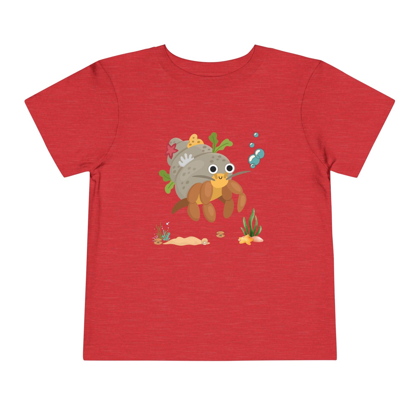 Cute Ocean-Themed Toddler Tee, Cartoon Crab Tee, Summer Playwear, Beach Outfit, Kids Gift, Toddler Beach Shirt