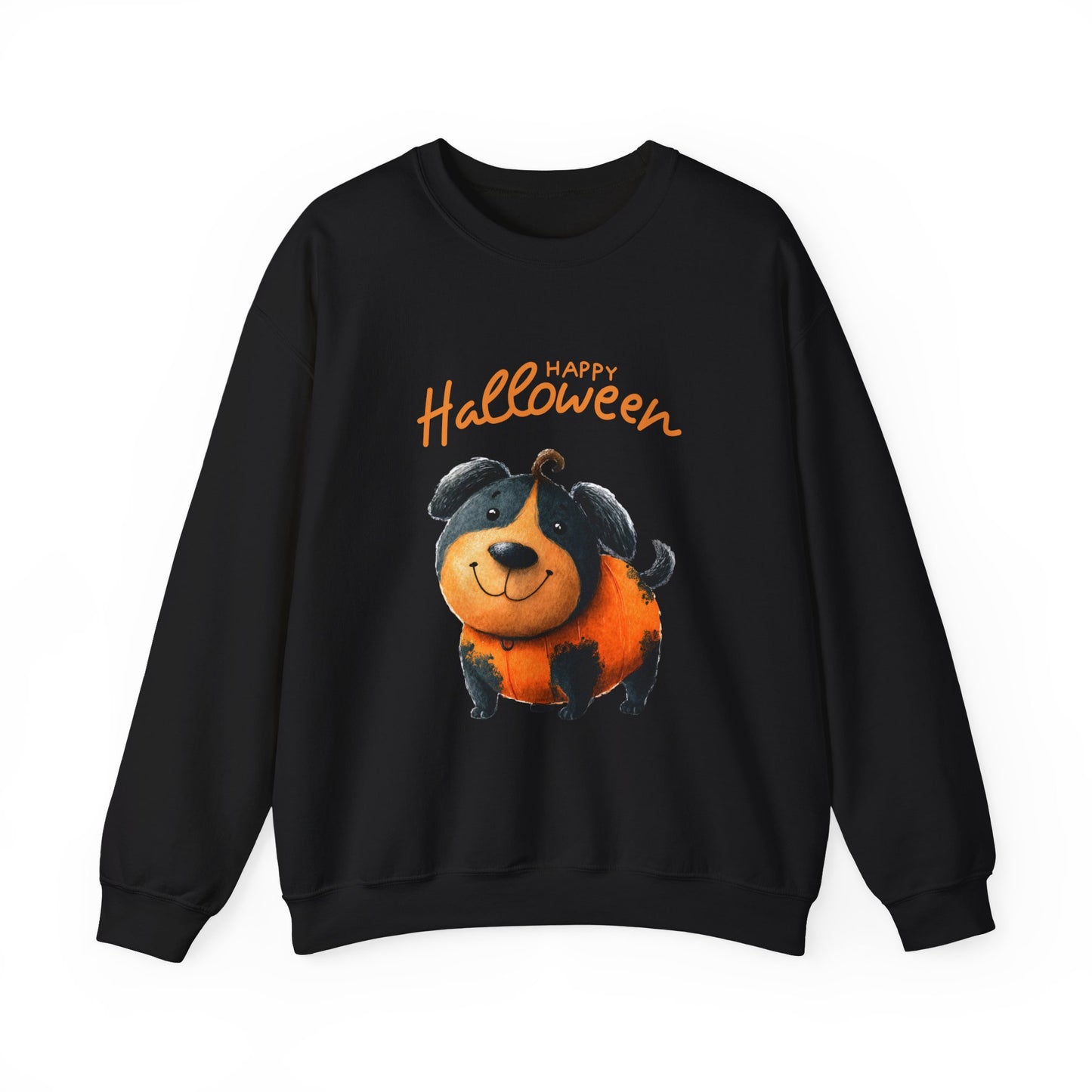 Halloween Dog Sweatshirt, Cozy Unisex Crewneck for Fall, Pet Lovers Gift, October Celebration Apparel, Cute Halloween Top