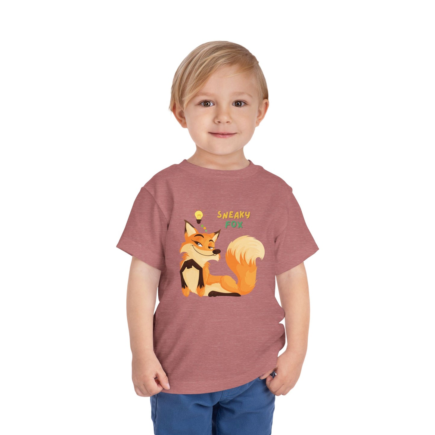 Sneaky Fox Toddler Tee, Cute Toddler Shirt, Animal Lover Gift, Kids Birthday Outfit, Nursery Decor