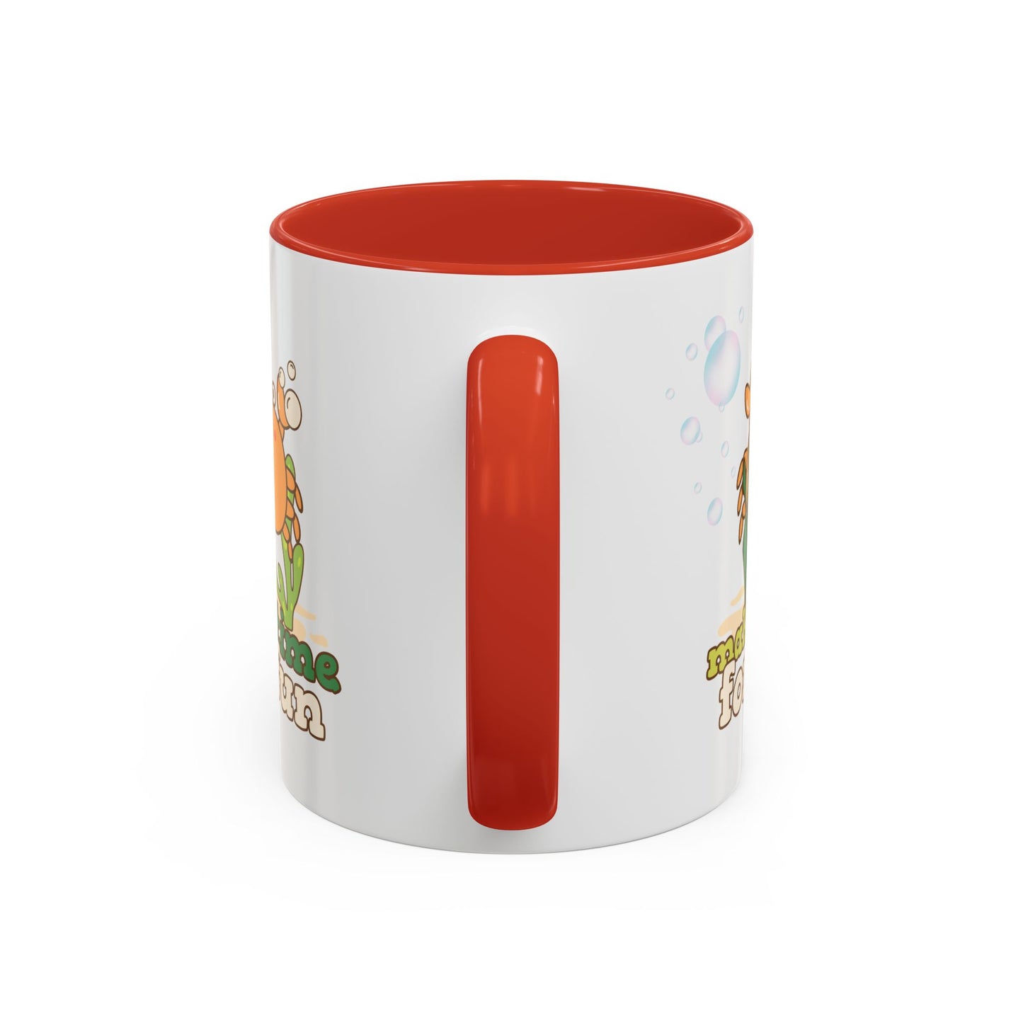 Cartoon crab lllusstration promoting joy and playfulness Coffee Mug