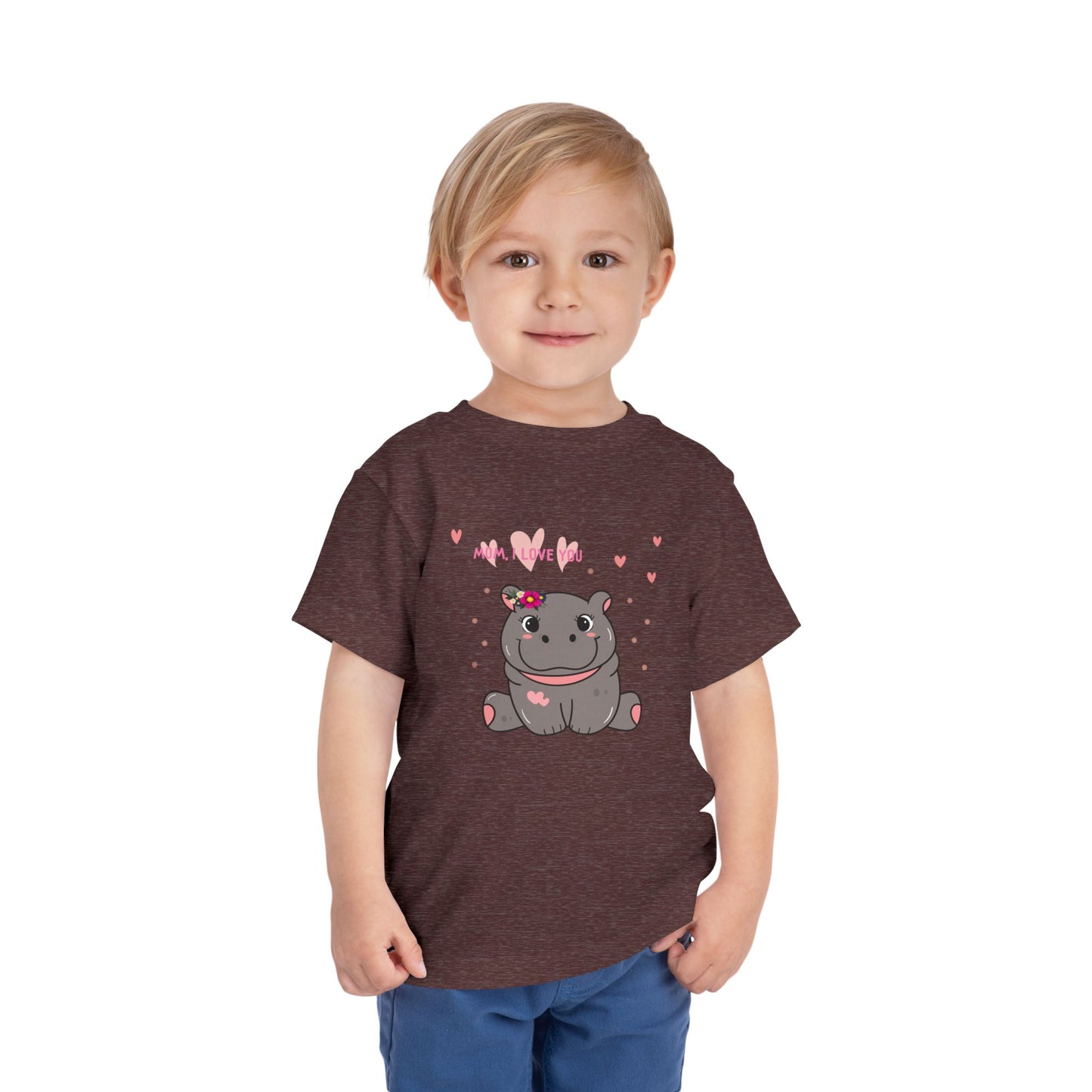 Cute Hippo Toddler Tee, Adorable Animal Shirt, Baby Shower Gift, Kids Birthday Outfit, Playful Summer Wear