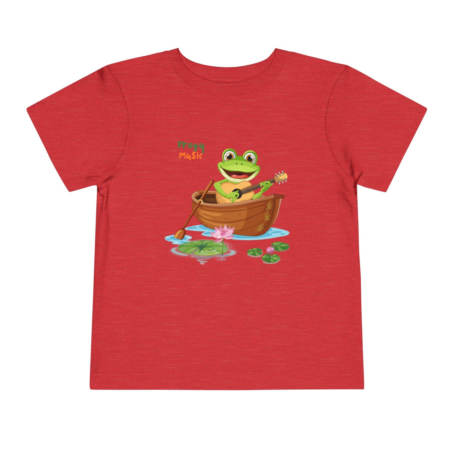 Musical Frog Toddler Tee, Cute Gift for Kids, Fun Summer Wear, Birthday Present, Playful Tee for Little Ones
