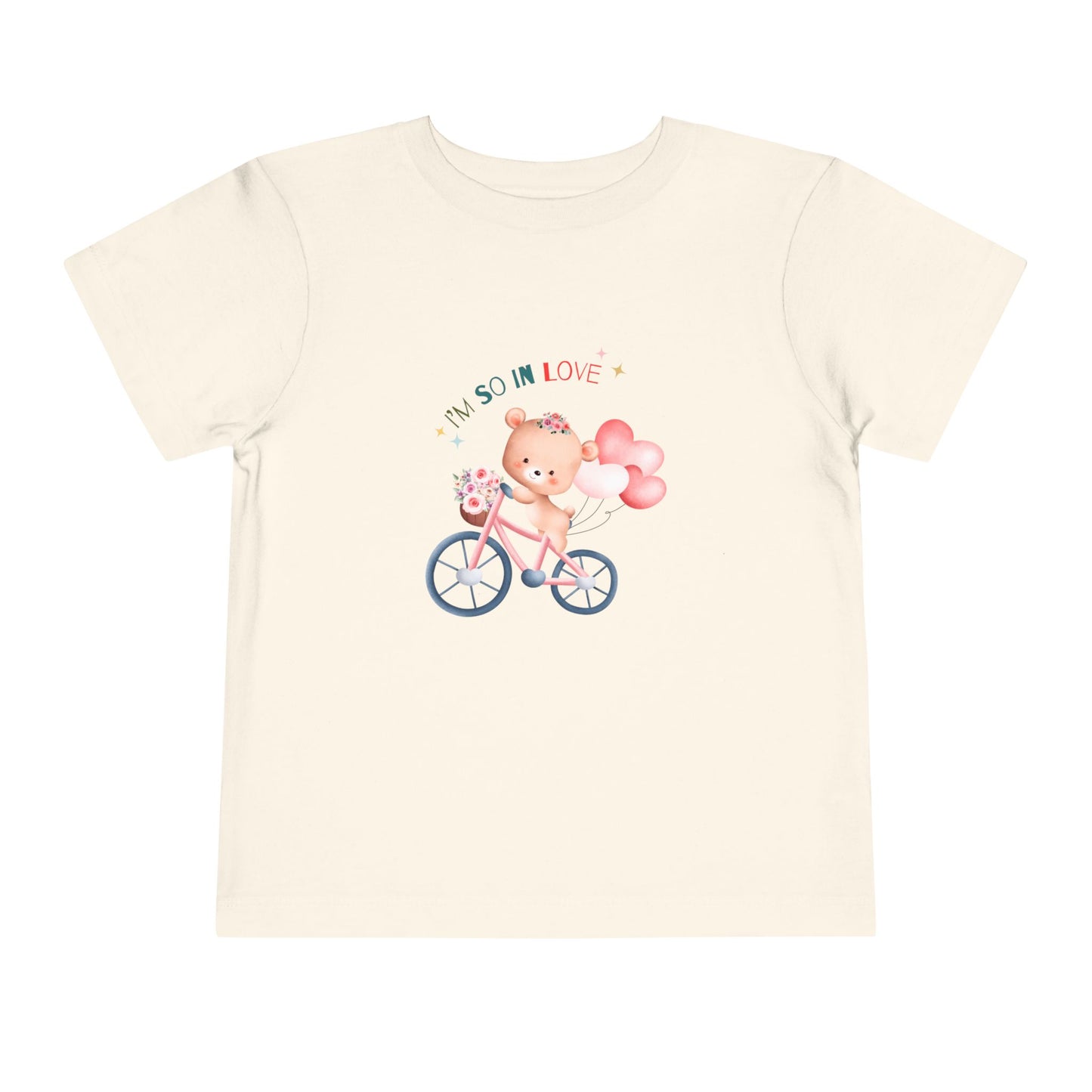 Cute Toddler Tee with Bear Design - Perfect for Playdates, Birthdays, Valentine's Day, Gifts, Toddler Clothing