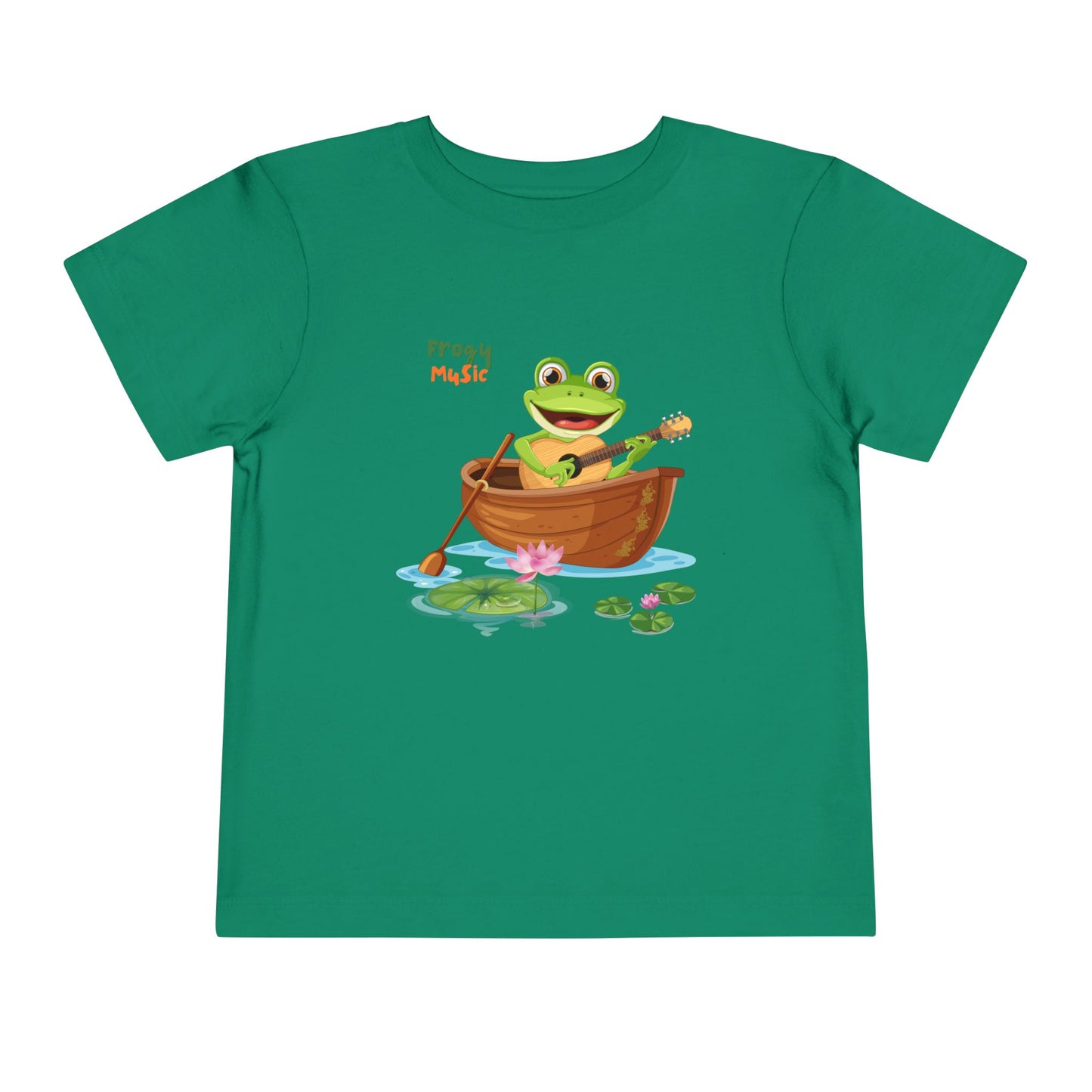 Musical Frog Toddler Tee, Cute Gift for Kids, Fun Summer Wear, Birthday Present, Playful Tee for Little Ones