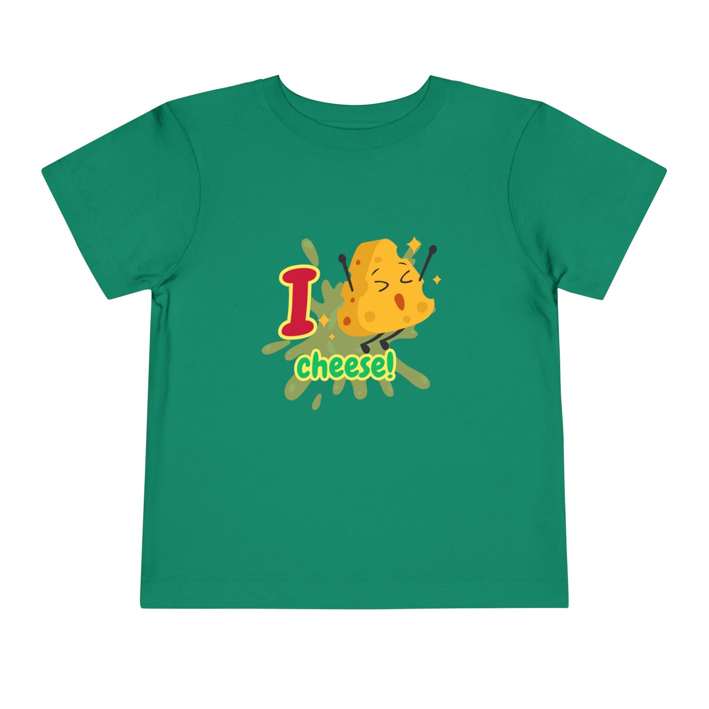 Kids I Love Cheese Tee, Toddler Cheese Shirt, Cute Kids T-Shirt, Fun Gift for Cheese Lovers, Playful Summer Top