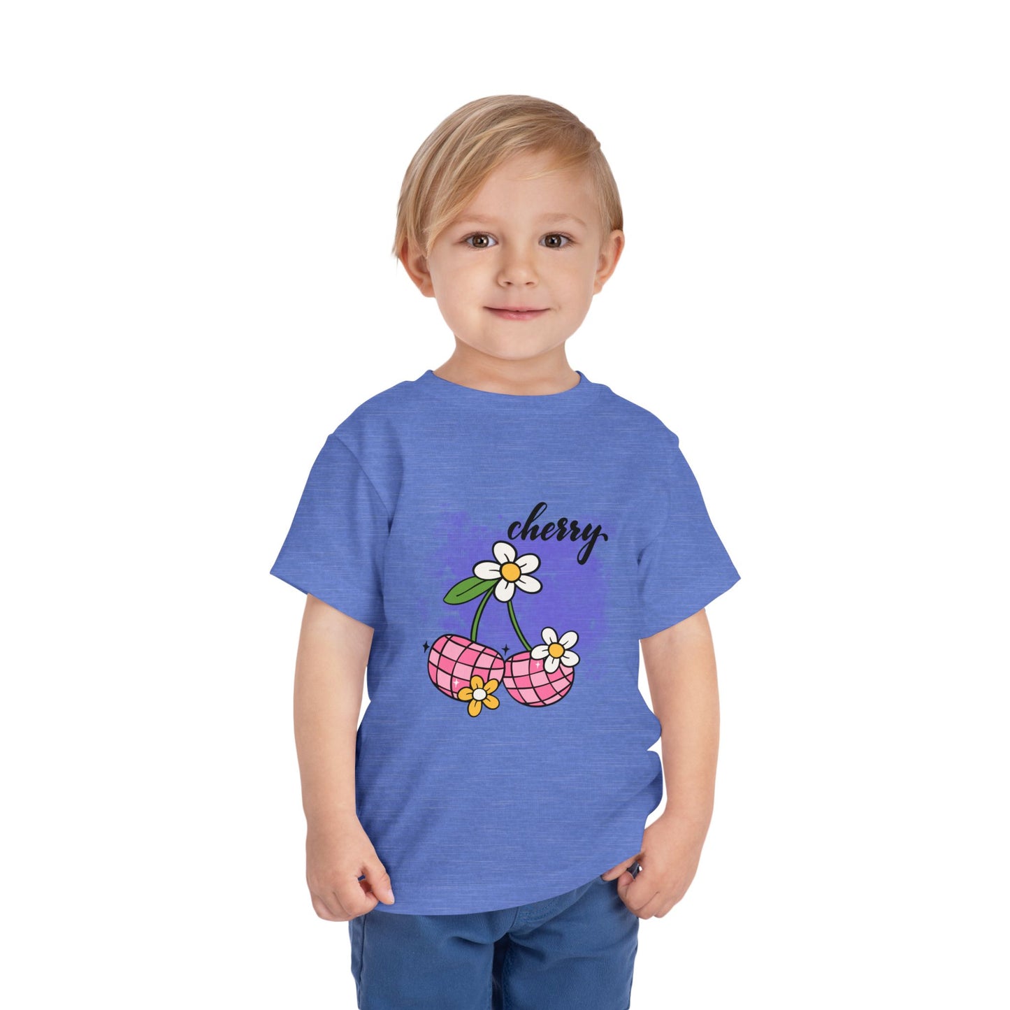 Cherry Blossom Toddler Tee, Cute Kids T-Shirt, Spring Fashion, Gift for Toddlers, Summer Outfit, Playtime Shirt