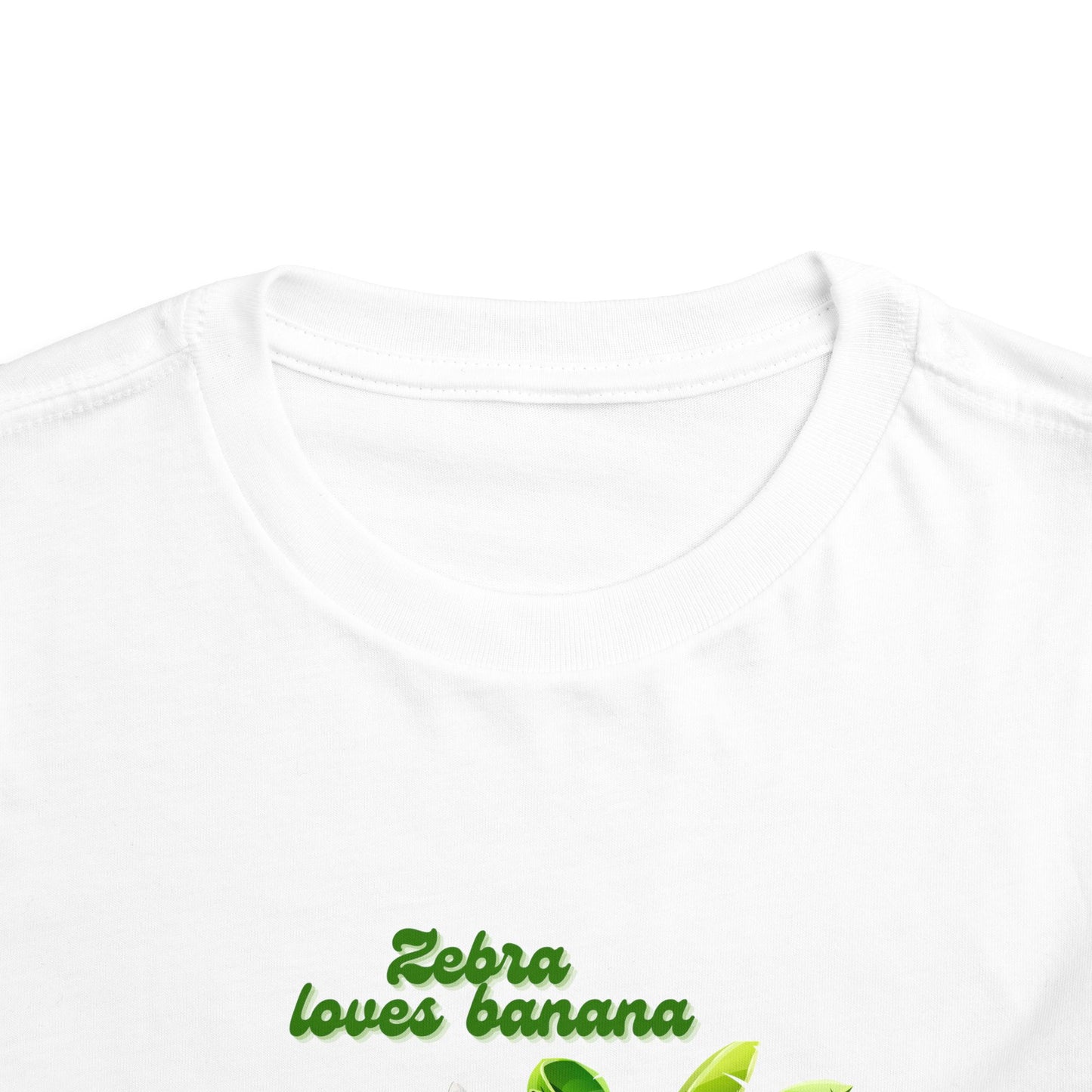 Cute Zebra Loves Bananas Toddler Tee, Kids Animal Birthday Gift, Playful Summer Wear, Fun Graphic T-Shirt, Adorable Toddler Apparel
