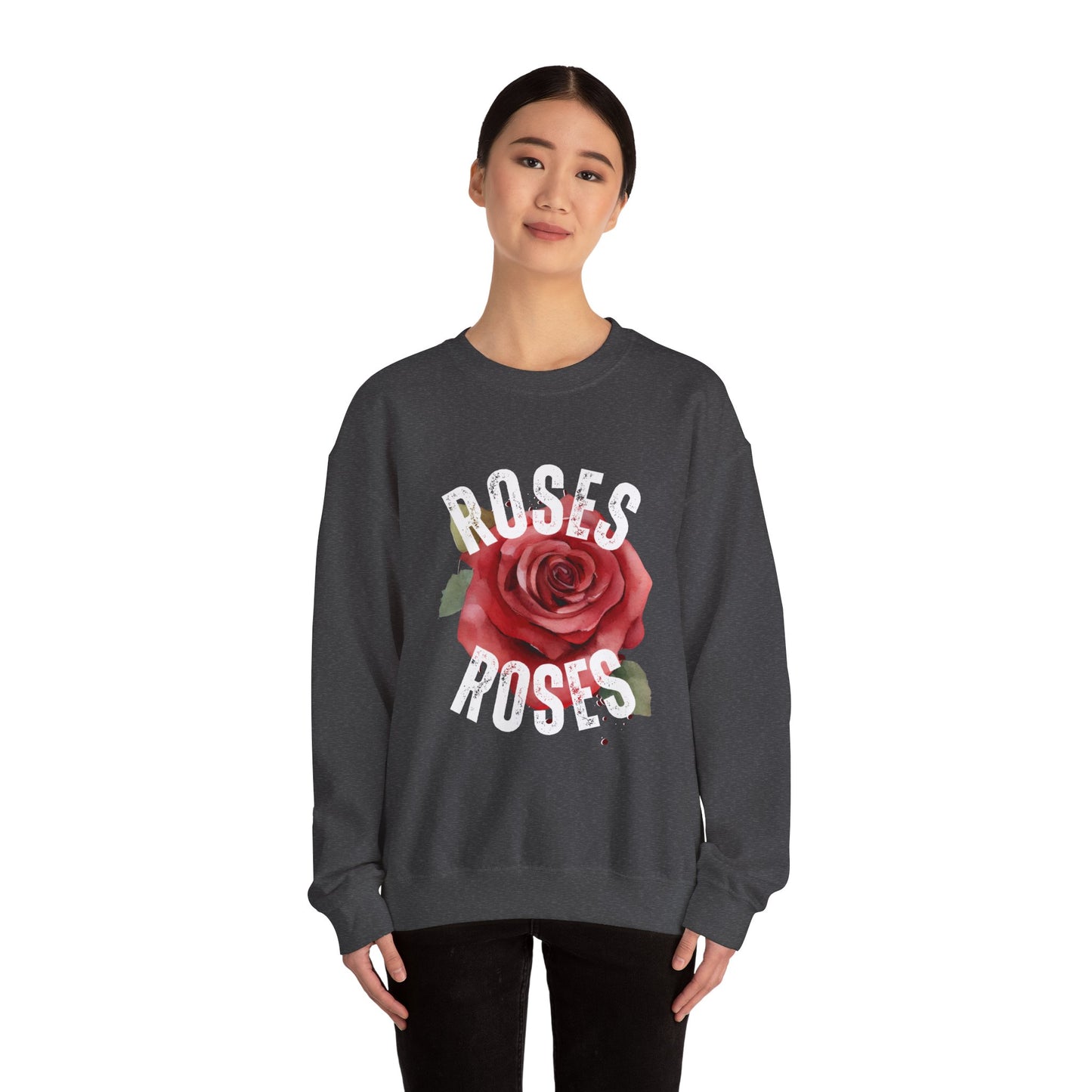 Roses Unisex Sweatshirt - Cozy Fashion, Floral Gift, Casual Style, Valentine's Day, Everyday Wear