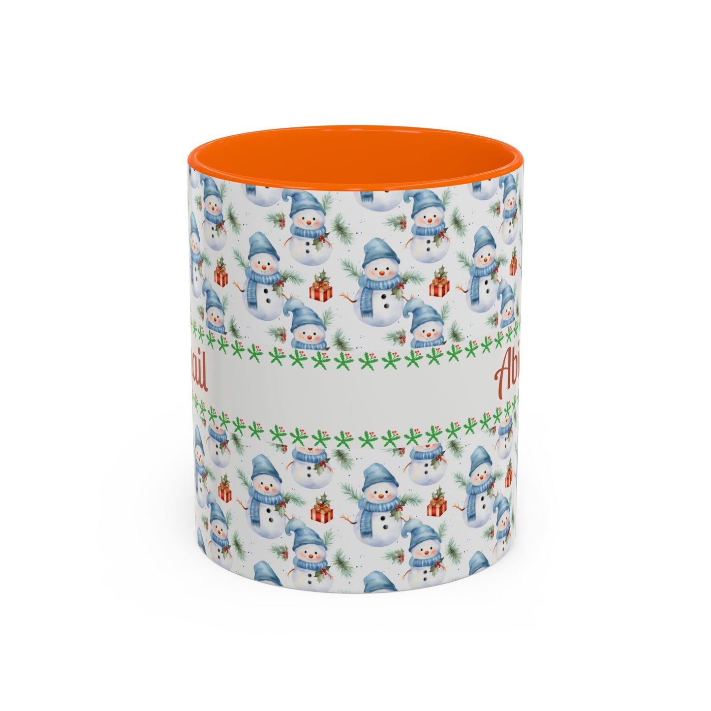 Festive Snowman Coffee Mug, Personalized Holiday Mug, Winter Decor, Gift for Her, Cute Coffee Cup