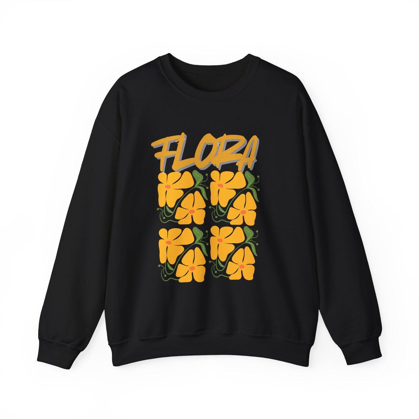 Flora Crewneck Sweatshirt, Floral Sweatshirt, Spring Fashion, Casual Wear, Gifts for Her, Unisex Floral Hoodie