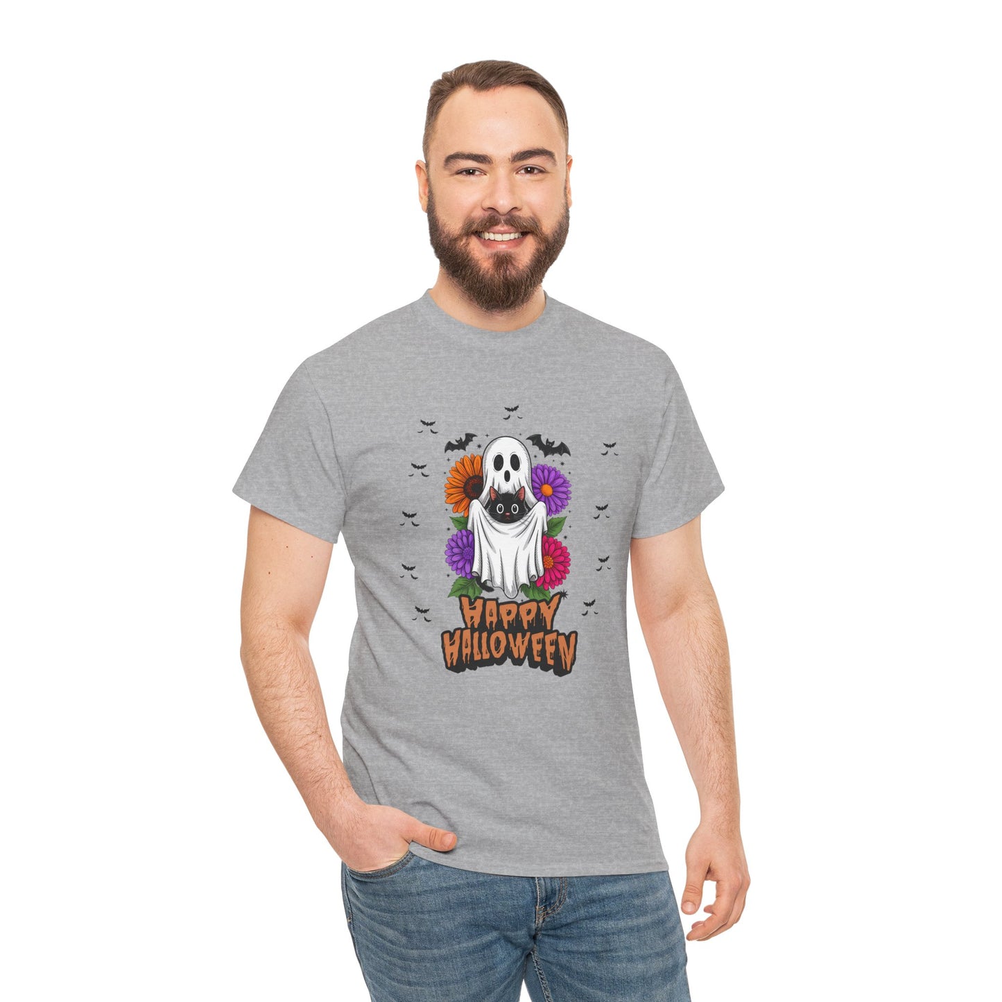 Halloween Ghost Unisex Tee, Perfect for Trick-or-Treating, Spooky Season Shirts, Fall Vibes, Halloween Party Attire