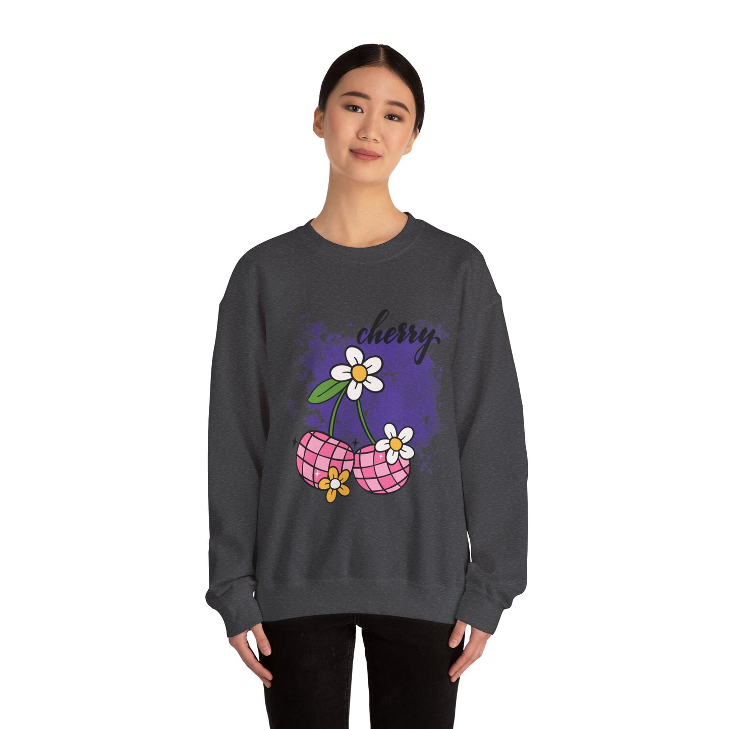 Cherry Blossom Unisex Sweatshirt, Cute Fall Fashion, Cozy Casual Wear, Gift Idea for Friends, Trendy Street Style