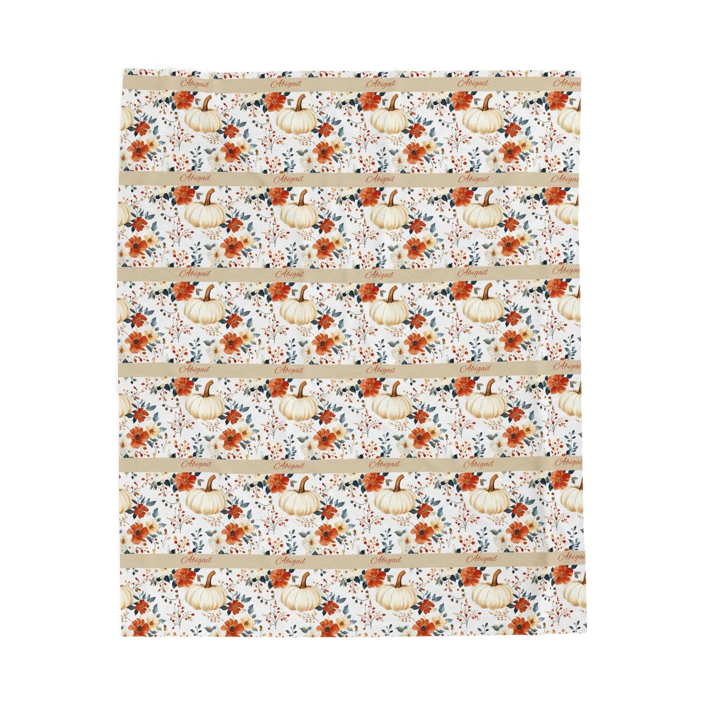 Floral Velveteen Plush Blanket - Cozy Decorative Throw for Home, Fall Decor, Gift Idea, Nursery, and Relaxation