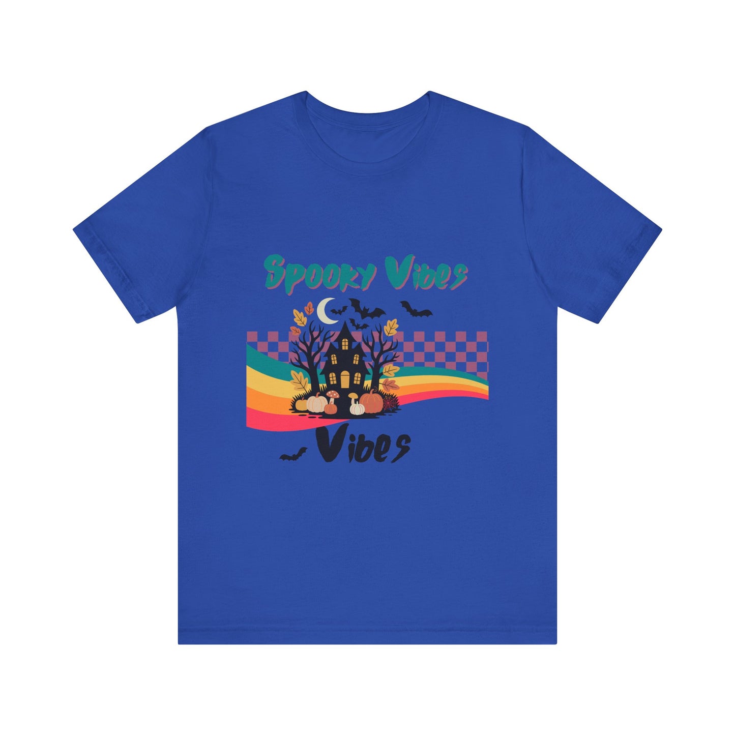 Spooky Vibes Graphic Tee, Unisex Halloween Shirt, Fall Fashion, Casual T-Shirt, Unique Gift for Halloween Lovers, Autumn Wardrobe Essential