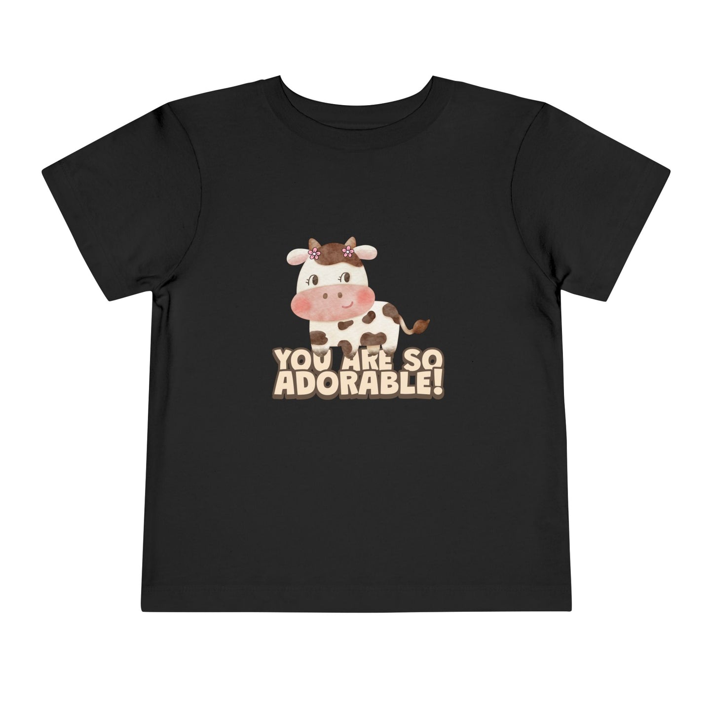 Adorable Cow Toddler Tee, Cute Toddler Shirt, Kids Gift, Baby Birthday Tee, Nursery Outfit, you’re so adorable shirt
