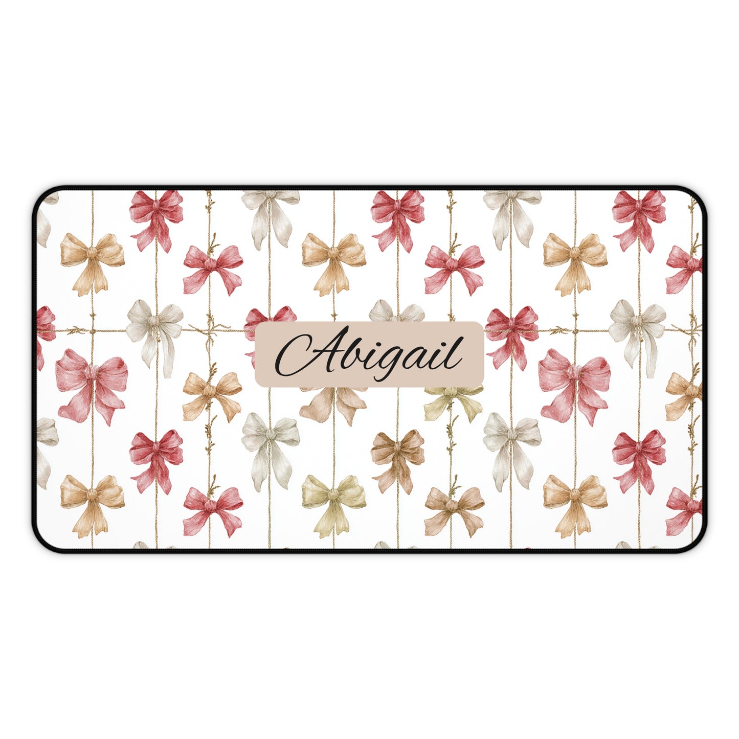 Personalized Floral Desk Mat | Custom Office Decor, Gift for Coworkers, Home Office Essentials, Student Workspace, Mother's Day Gift