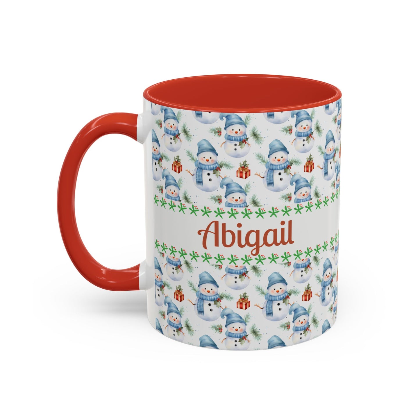 Festive Snowman Coffee Mug, Personalized Holiday Mug, Winter Decor, Gift for Her, Cute Coffee Cup