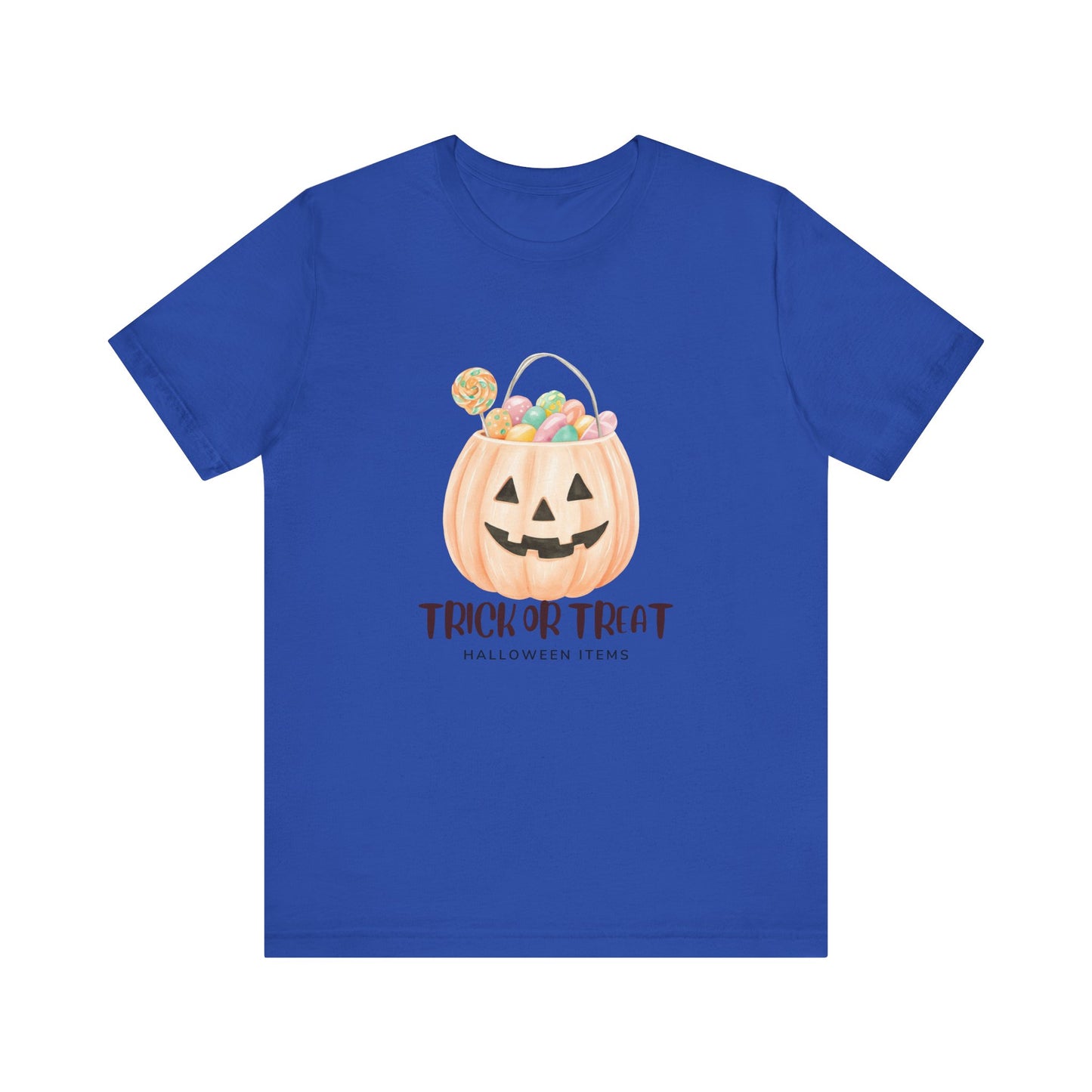 Halloween Trick or Treat T-Shirt, Unisex Graphic Tee, Fall Wardrobe Addition, Perfect for Halloween Parties, Spooky Season Wear