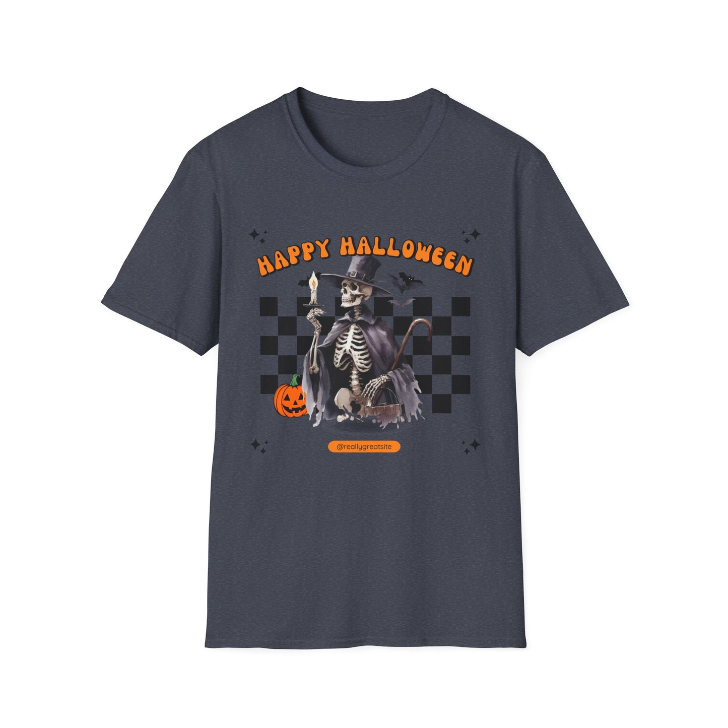 Halloween Skeleton Unisex T-Shirt, Spooky Tee, Cozy Halloween Apparel, Fall Fashion, Trick or Treat Wear, October Celebration Shirt