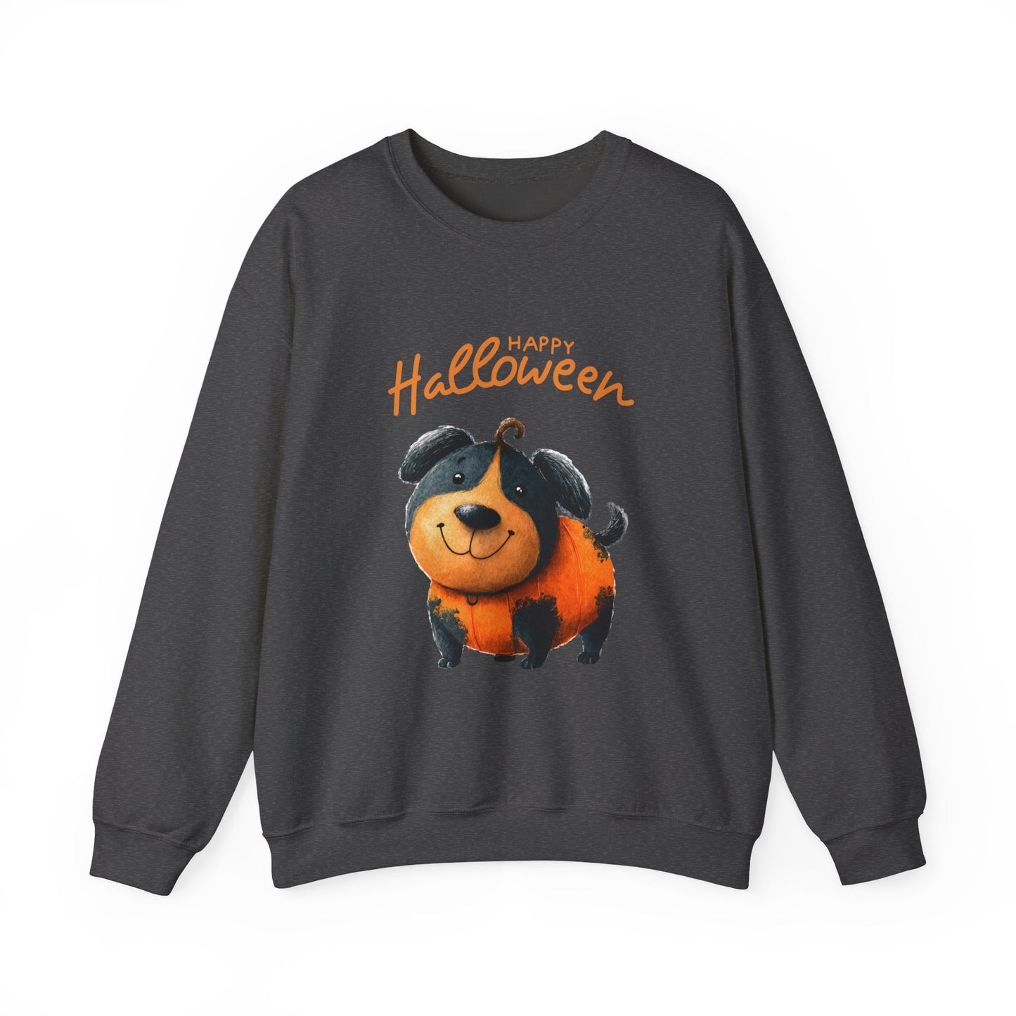 Halloween Dog Sweatshirt, Cozy Unisex Crewneck for Fall, Pet Lovers Gift, October Celebration Apparel, Cute Halloween Top
