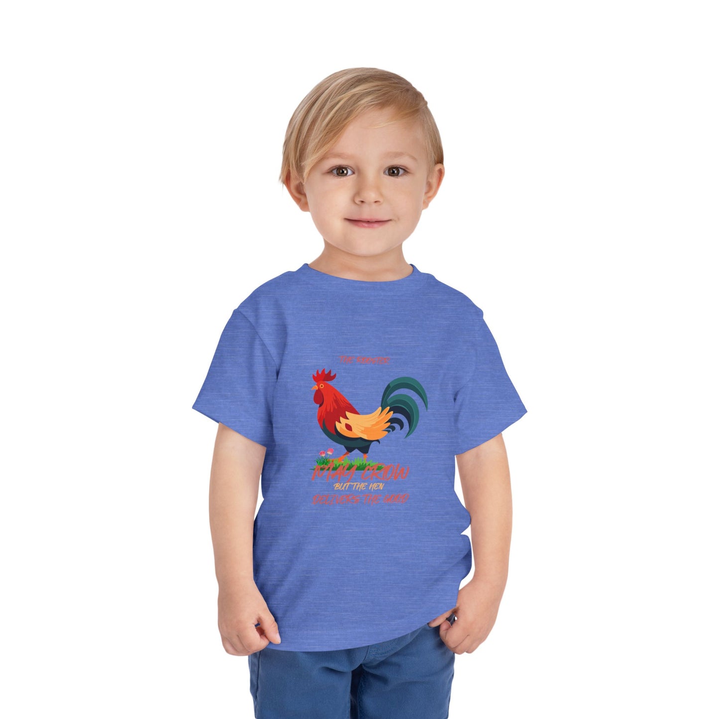 Colorful Rooster Toddler Tee - Perfect for Farm Lovers, Playdates, Birthday Gifts, Cute Casual Wear, Summer Outfits