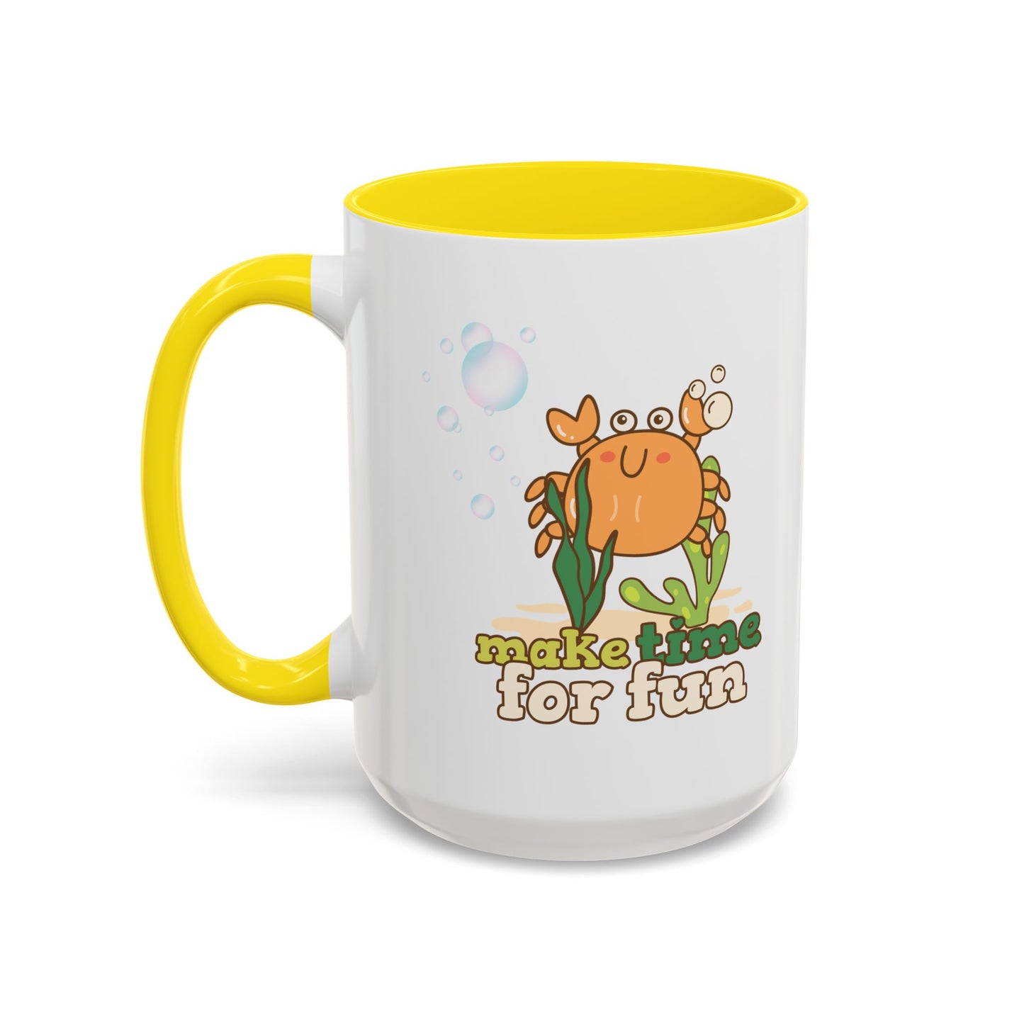 Cartoon crab lllusstration promoting joy and playfulness Coffee Mug